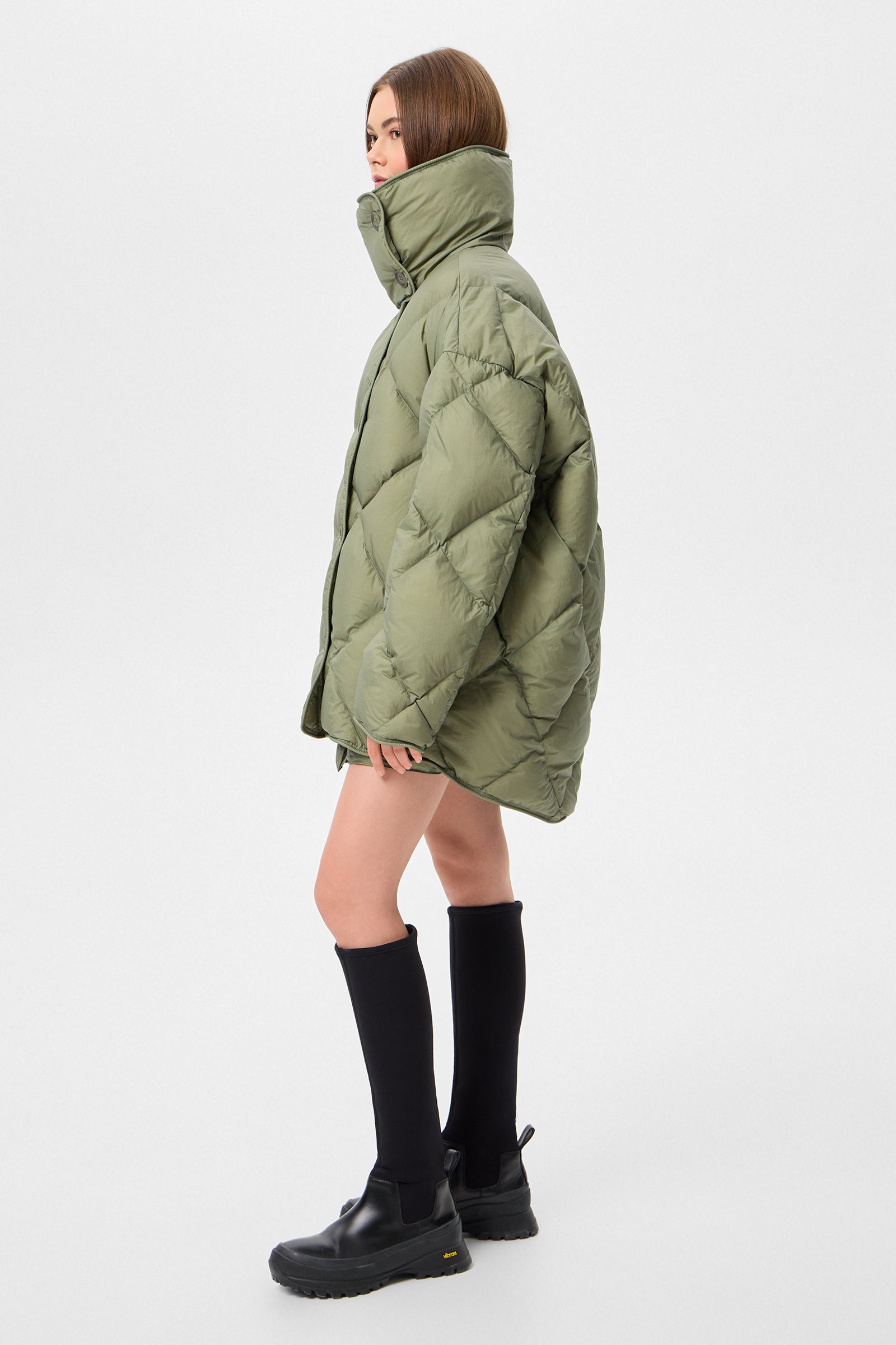 Cozy Queen Jacket Micro Olive Green