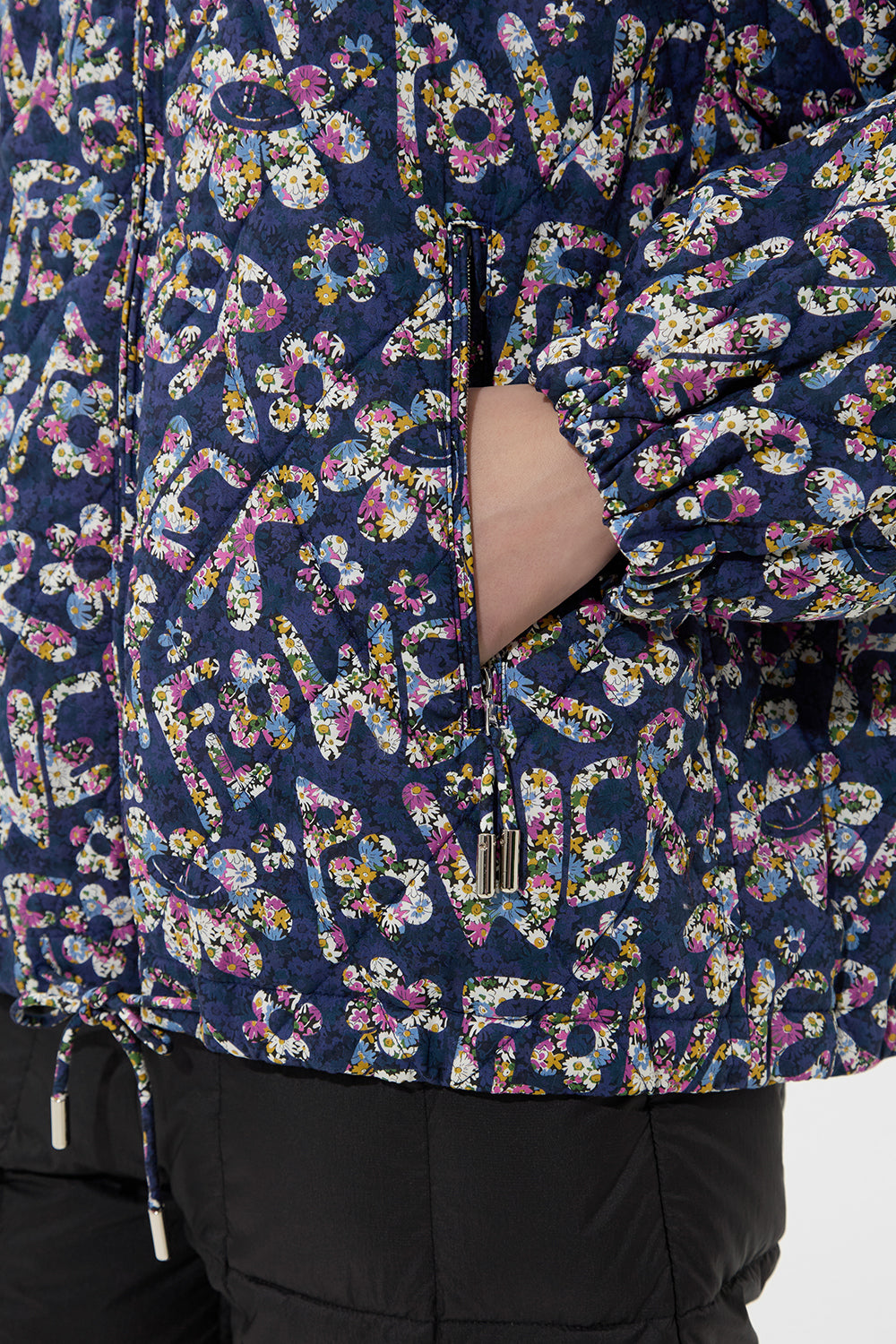 Trial Jacket Flower Navy