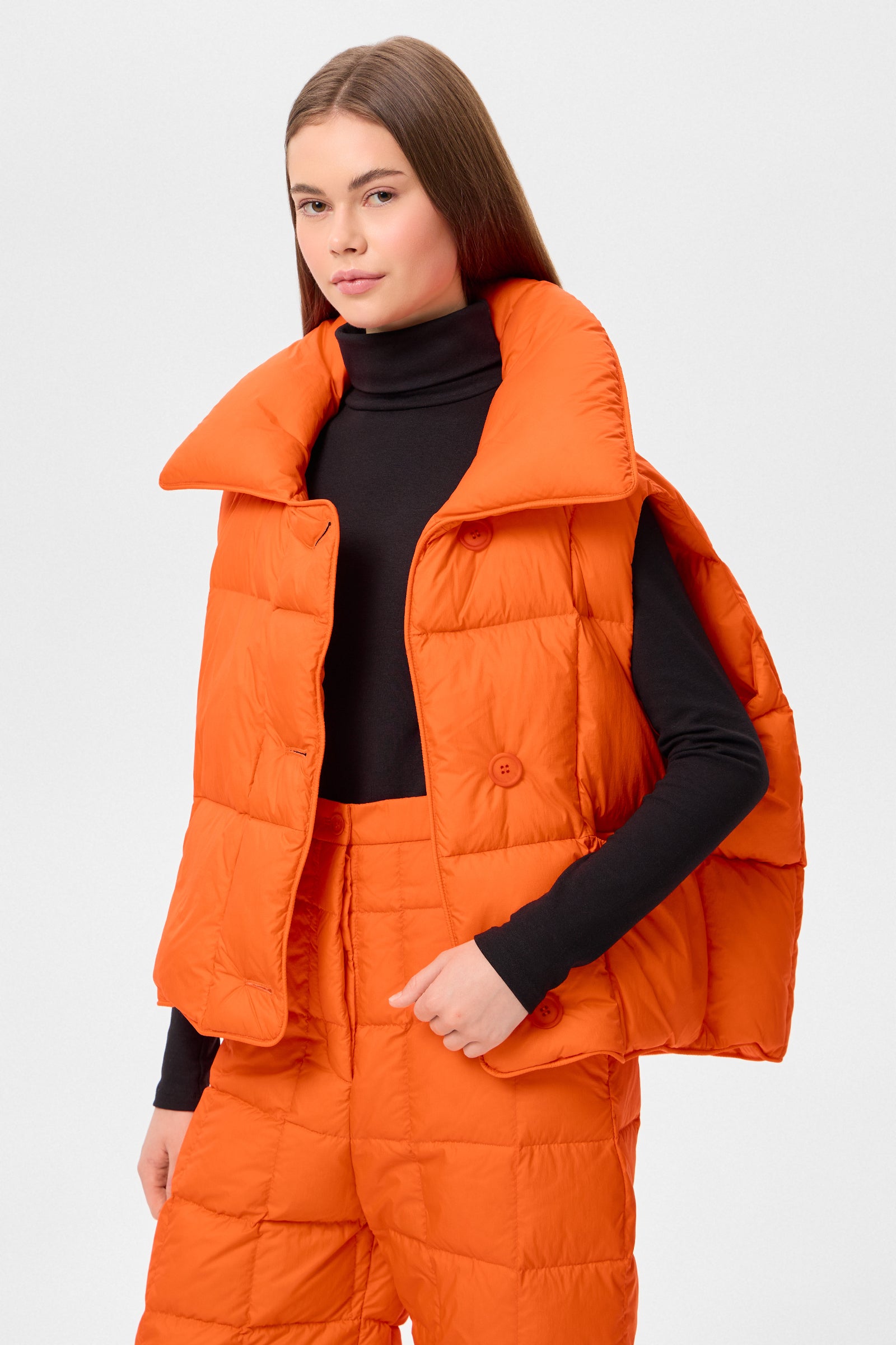 Cozy Cloud Vest Micro Orange
