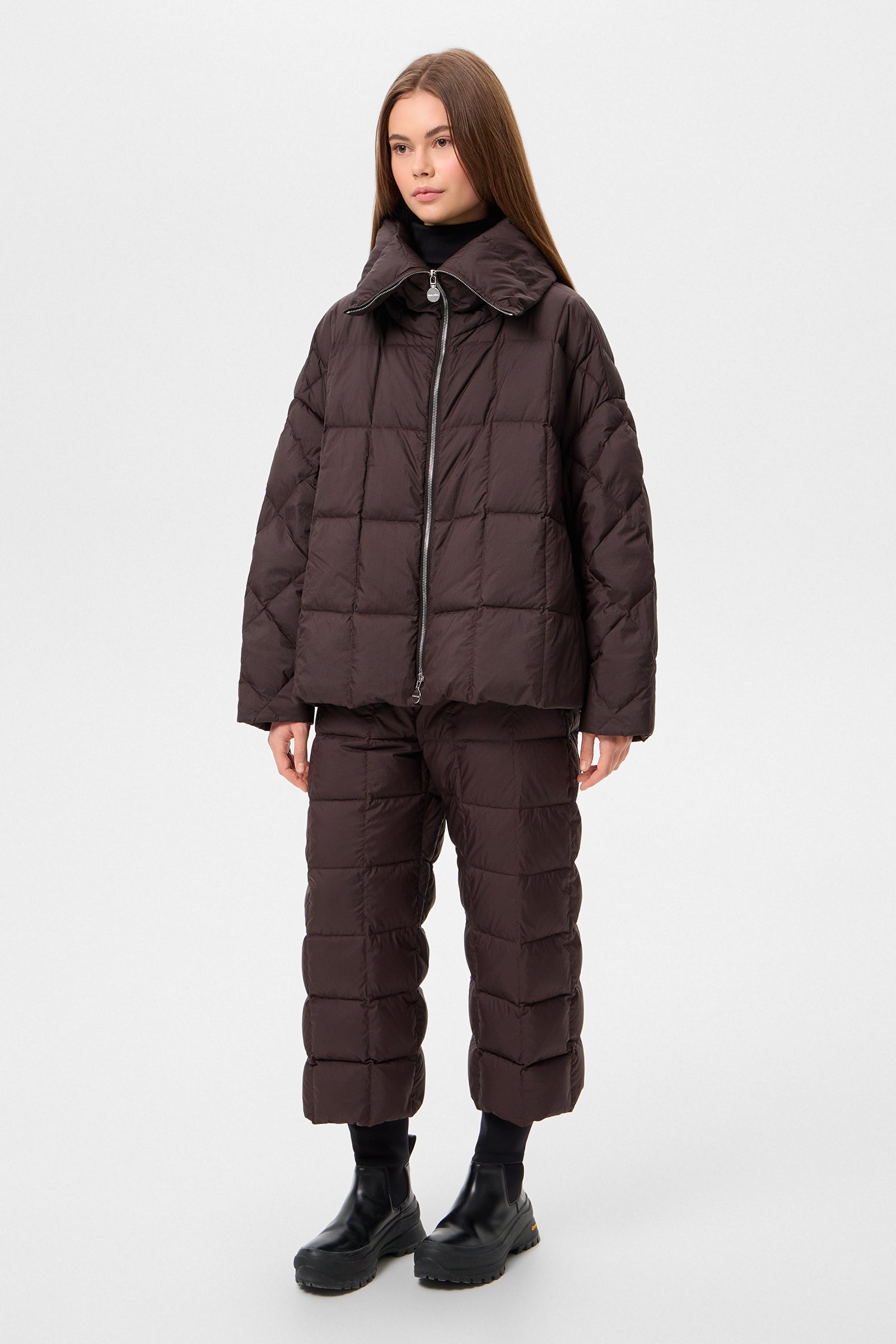 COZY ARCO JACKET MICRO BROWN