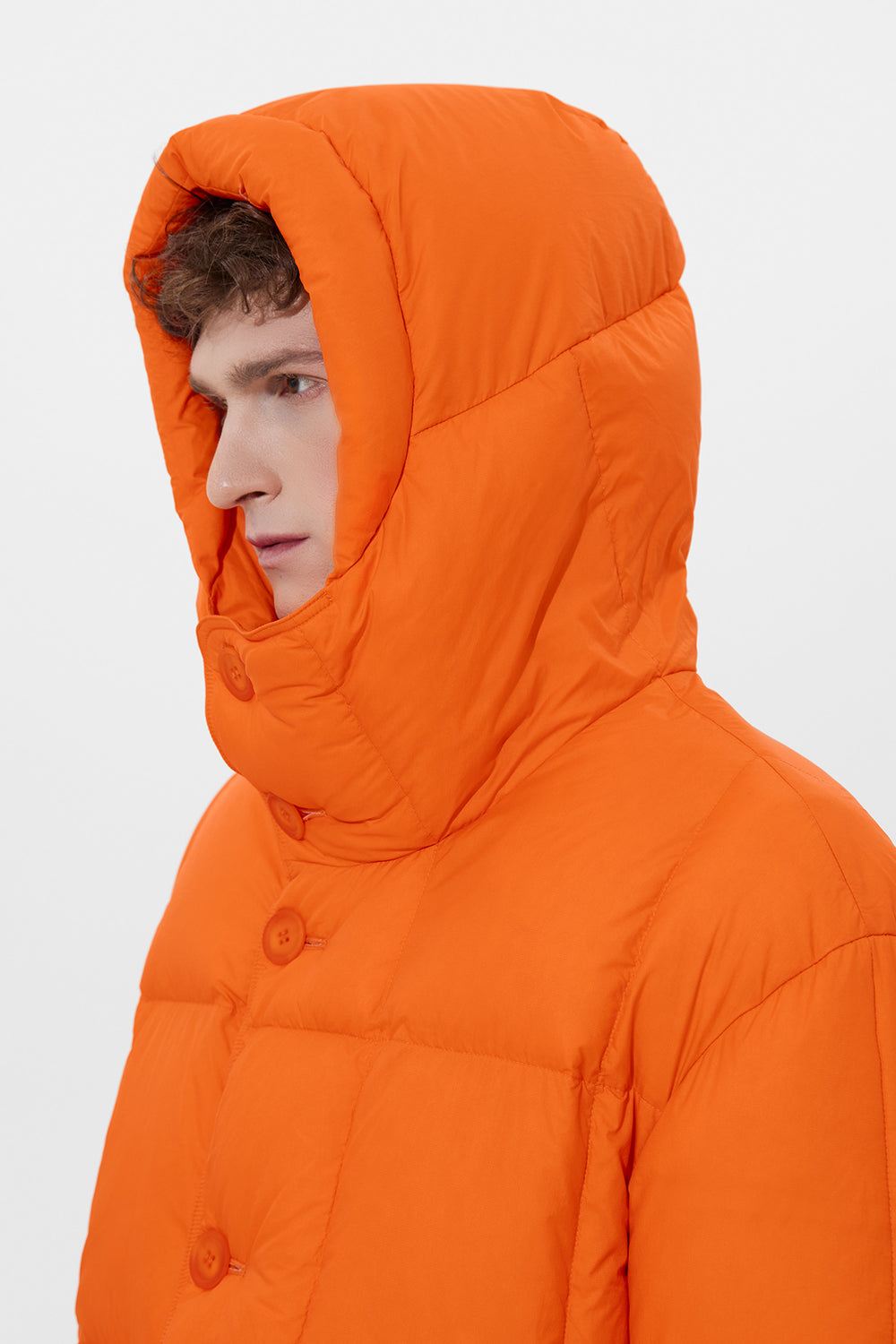 Young Jacket Man Micro Orange