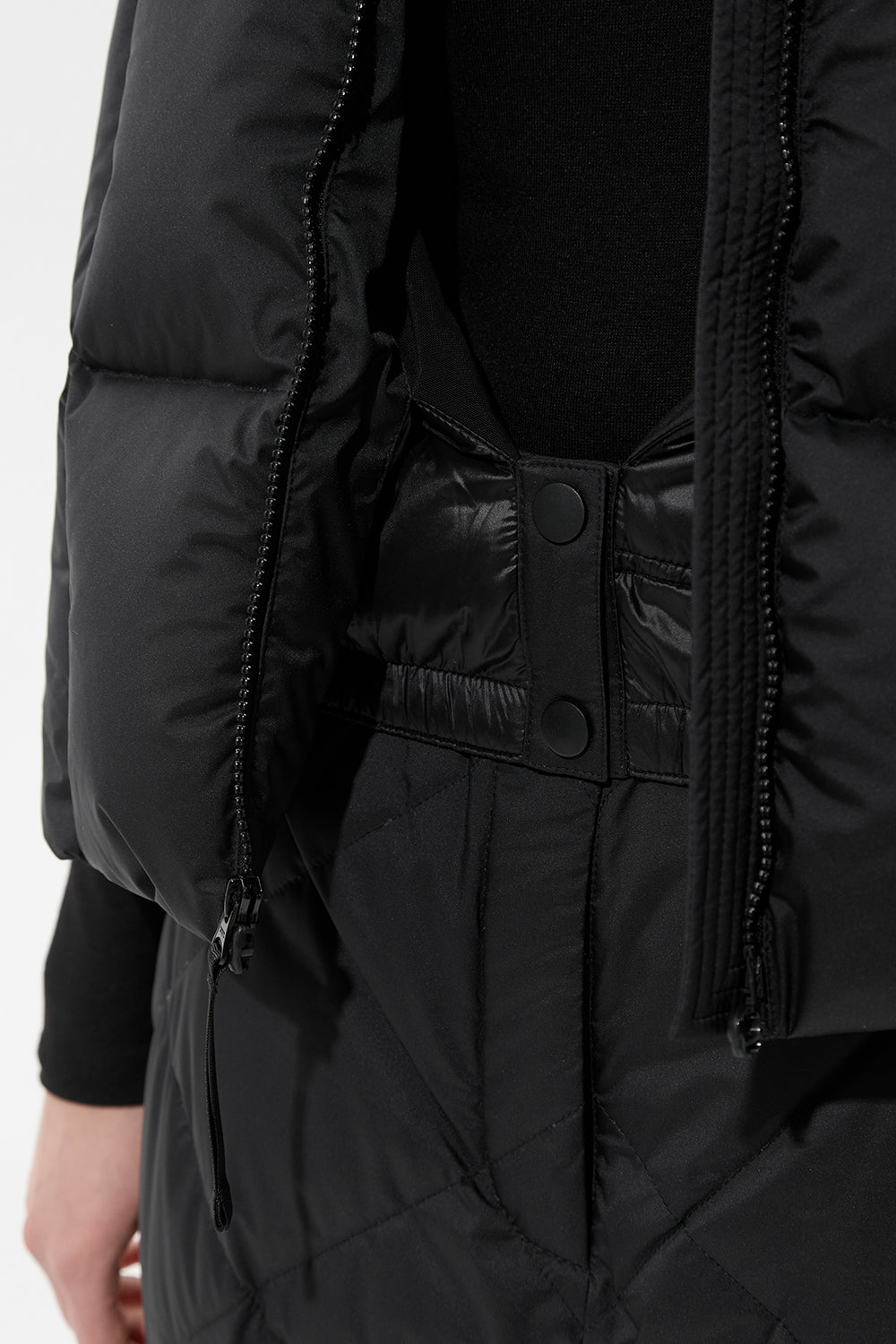 Double Apres Ski Wendy Vest Tec Beige + Black