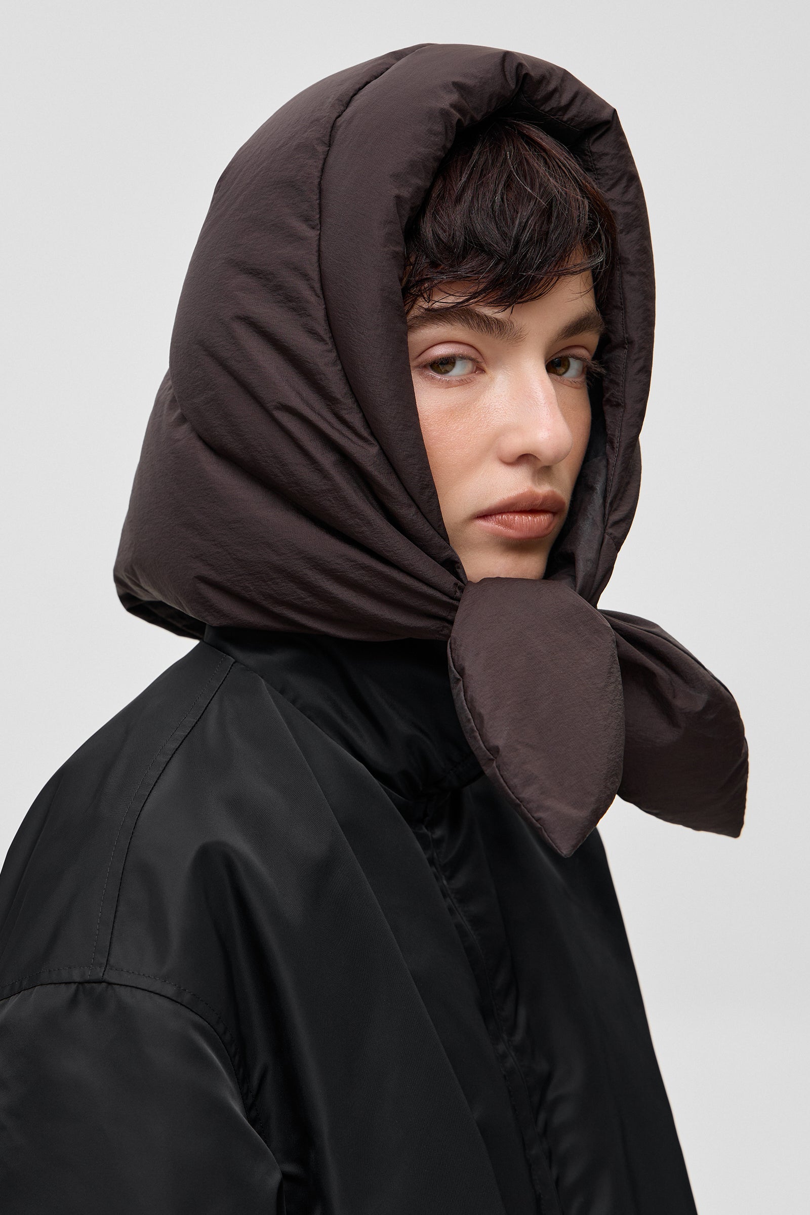 HUSTKA HOOD MICRO BROWN