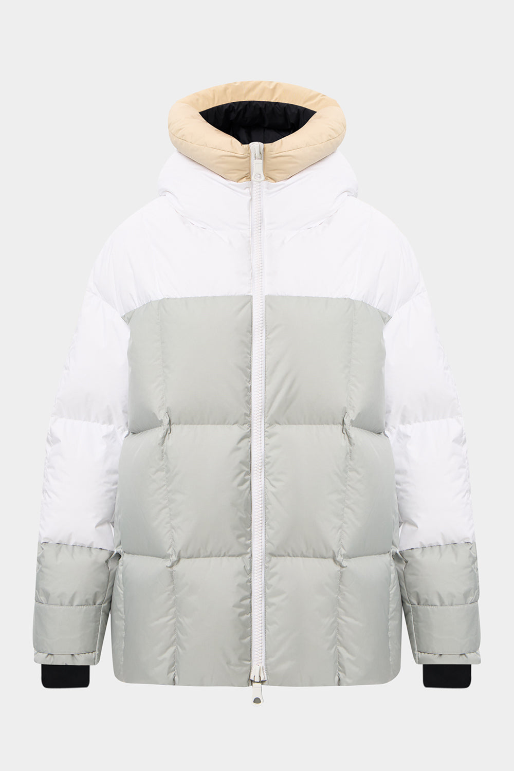 Multi Apres Ski Long Wendy Jacket Tec Beige + White+ Grey