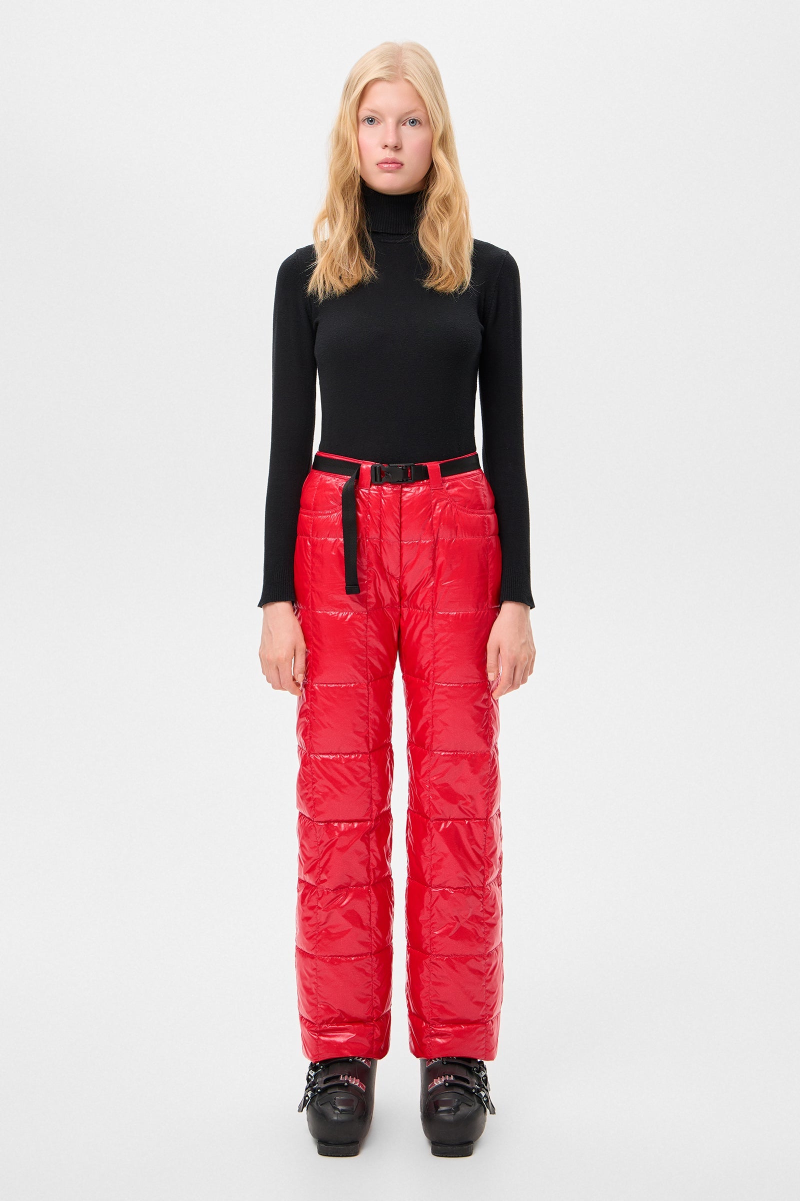 APRES SKI CHALET PANTS GLITTER RED - IENKI IENKI
