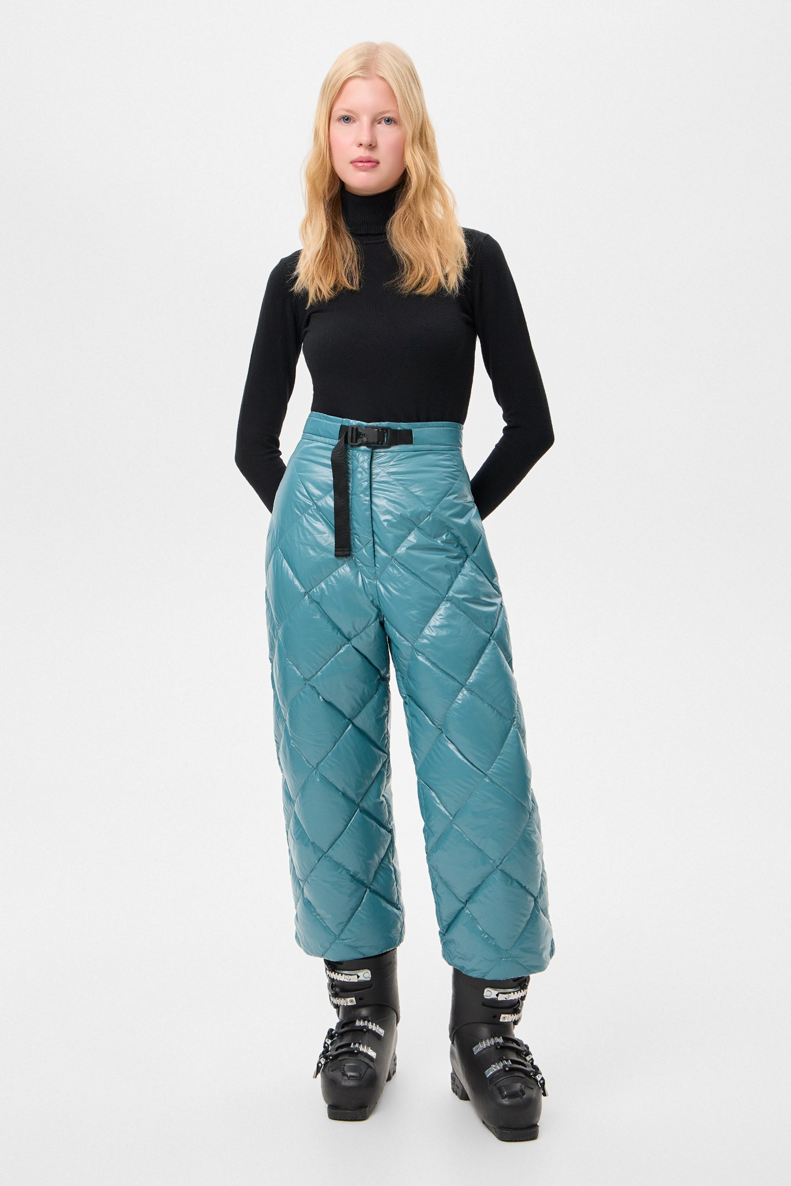 APRES SKI DUNNO PANTS GLITTER GREEN - IENKI IENKI