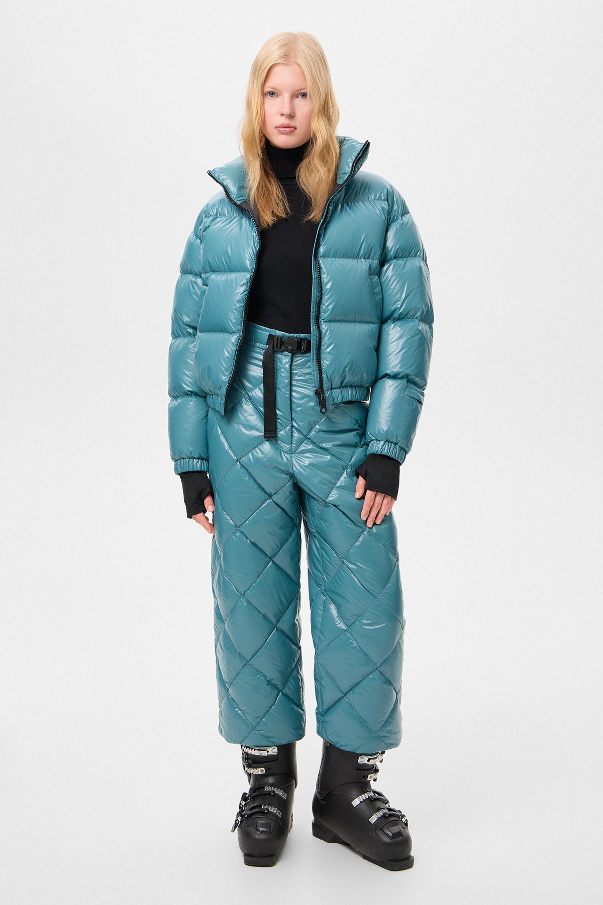 APRES SKI DUNNO PANTS GLITTER GREEN - IENKI IENKI