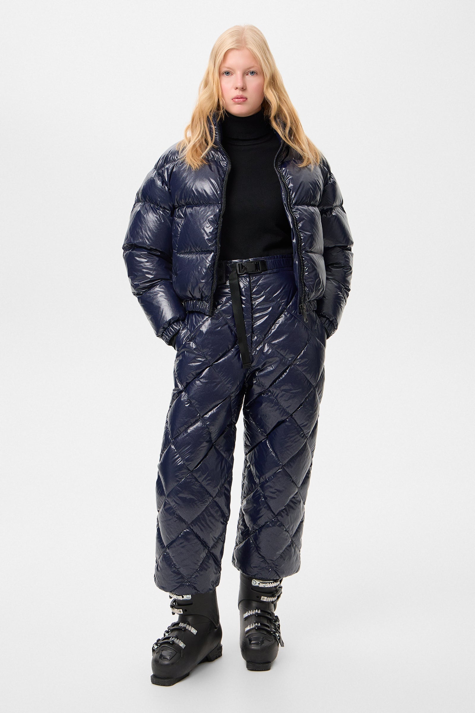 APRES SKI DUNNO PANTS GLITTER NAVY - IENKI IENKI