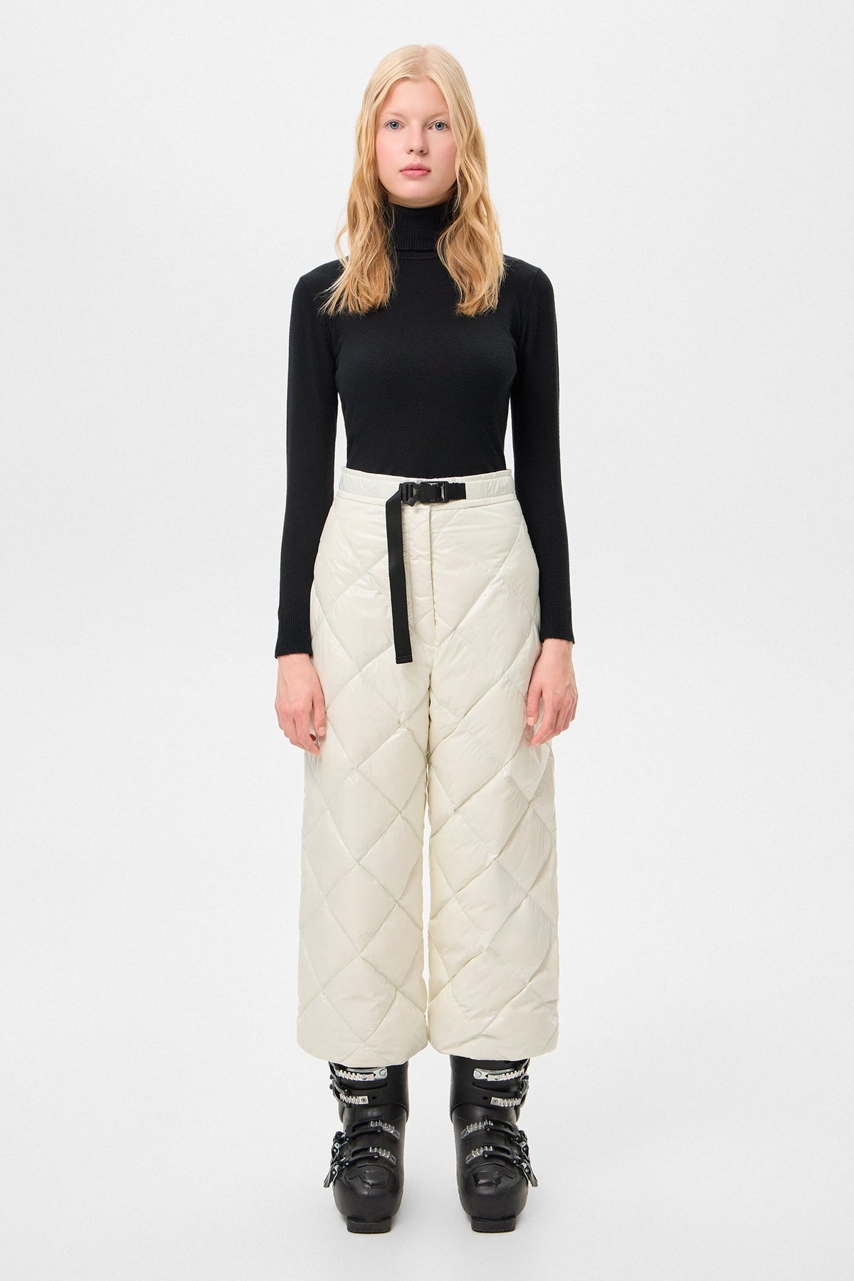 APRES SKI DUNNO PANTS GLITTER WHITE - IENKI IENKI