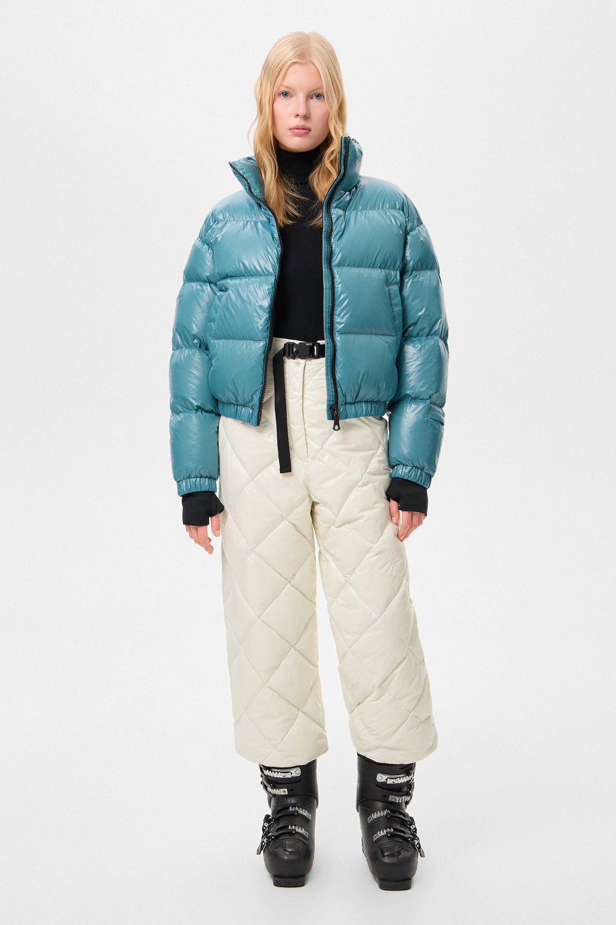 APRES SKI DUNNO PANTS GLITTER WHITE - IENKI IENKI
