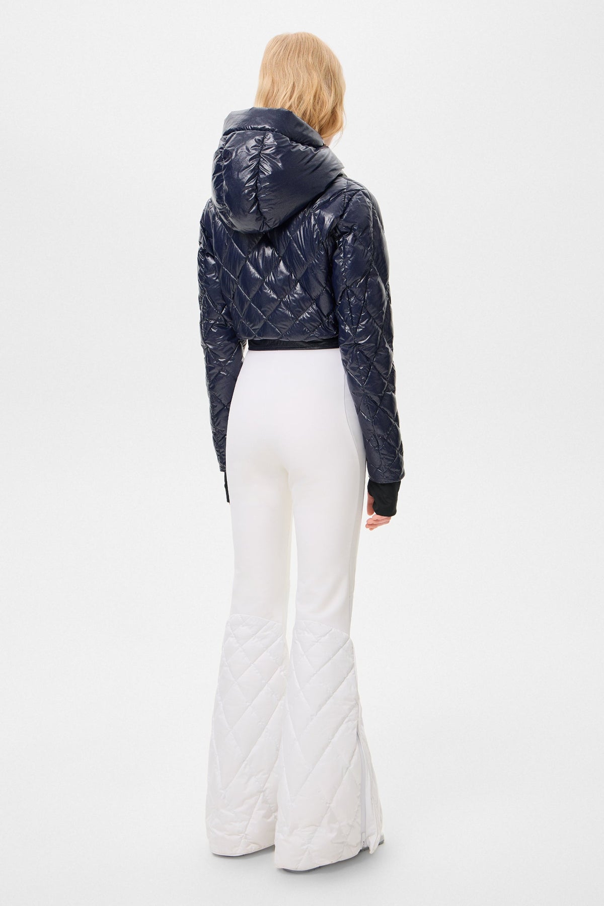 APRES SKI STARDUST OVERALL GLITTER NAVY + SHELL WHITE - IENKI IENKI