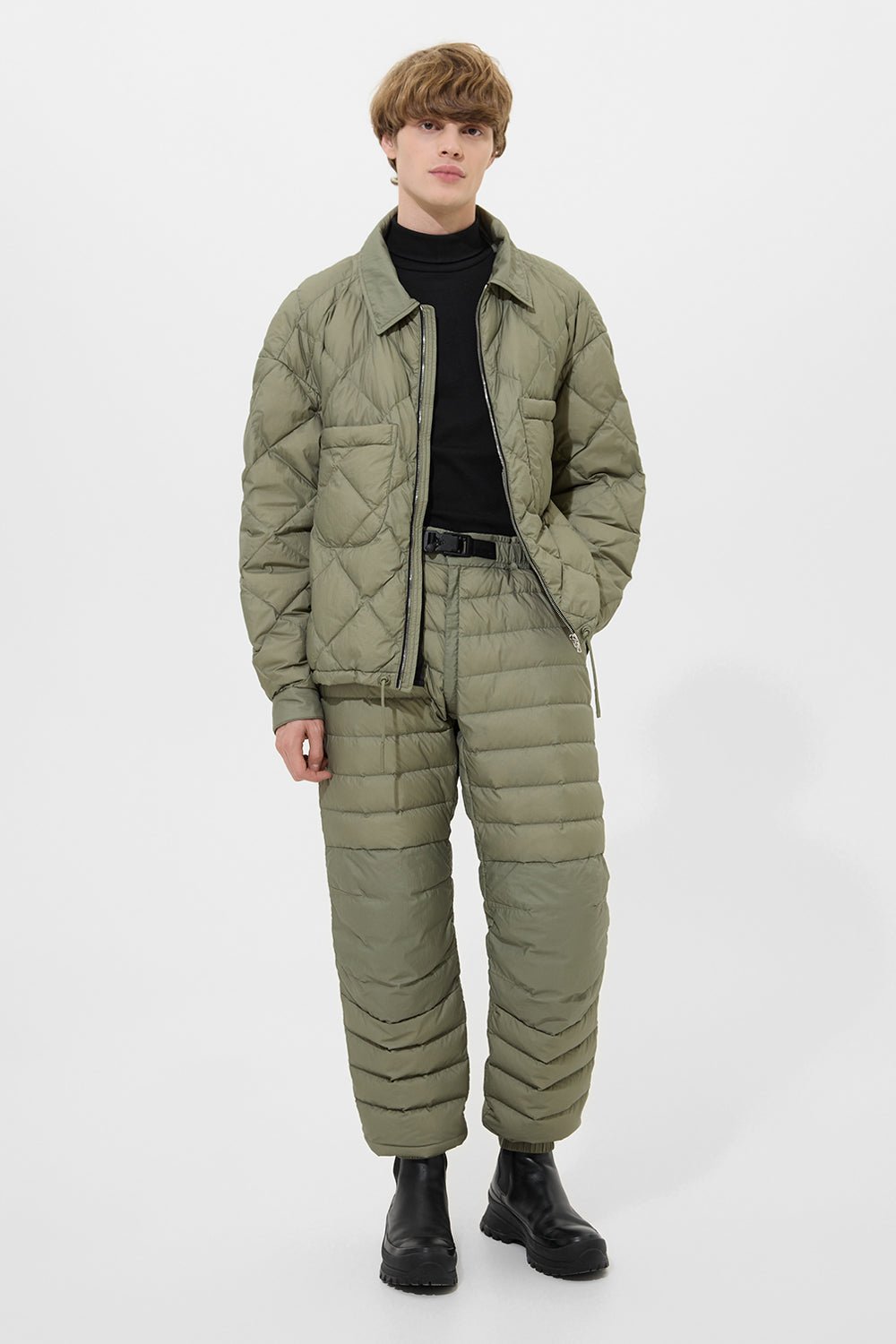 BLAZE JACKET MAN MICRO OLIVE GREEN - IENKI IENKI