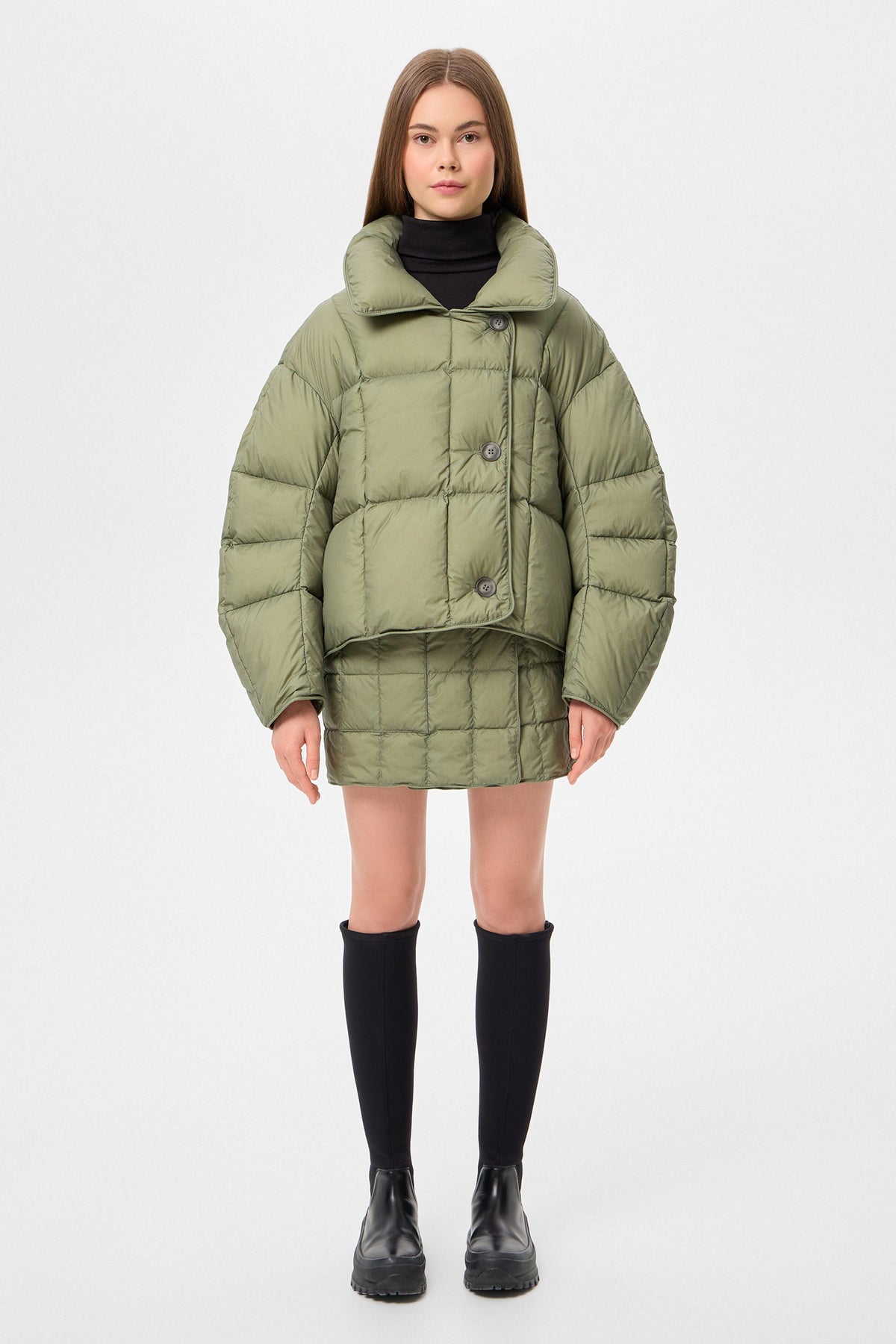 COZY CLOUD JACKET MICRO OLIVE GREEN - IENKI IENKI