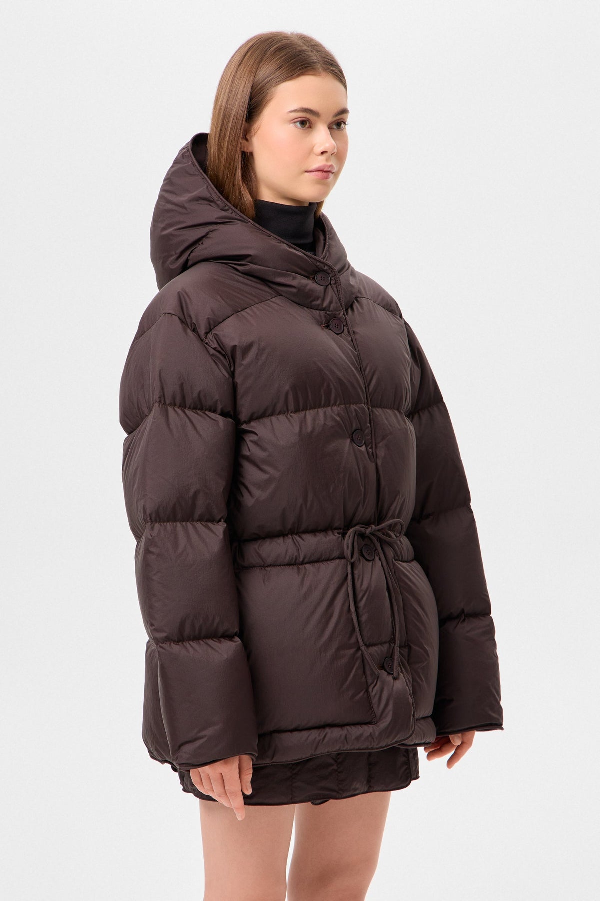 COZY MICHLIN JACKET MICRO BROWN - IENKI IENKI