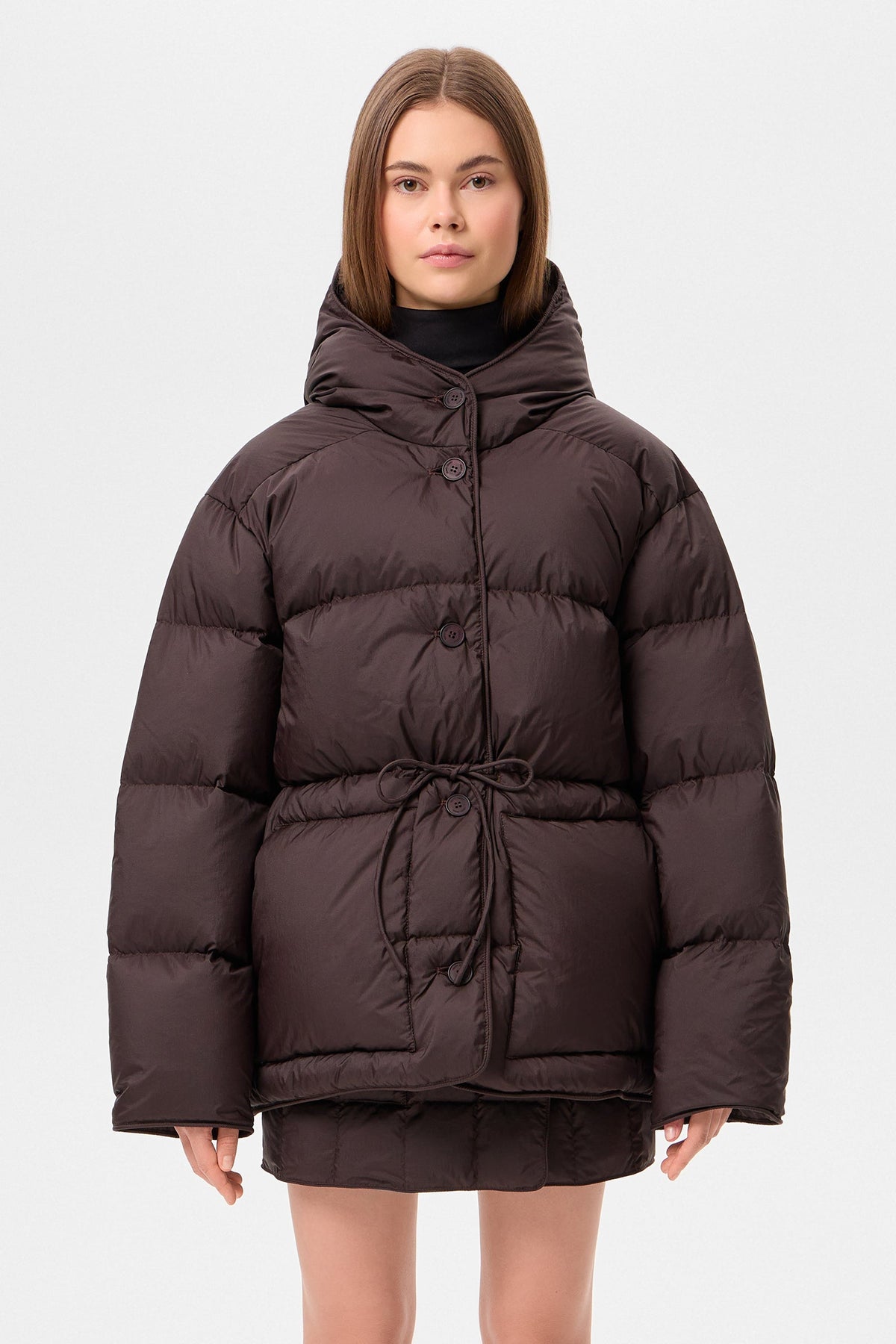 COZY MICHLIN JACKET MICRO BROWN - IENKI IENKI