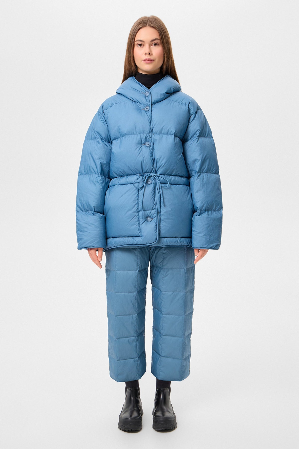 COZY MICHLIN JACKET MICRO STONE BLUE - IENKI IENKI