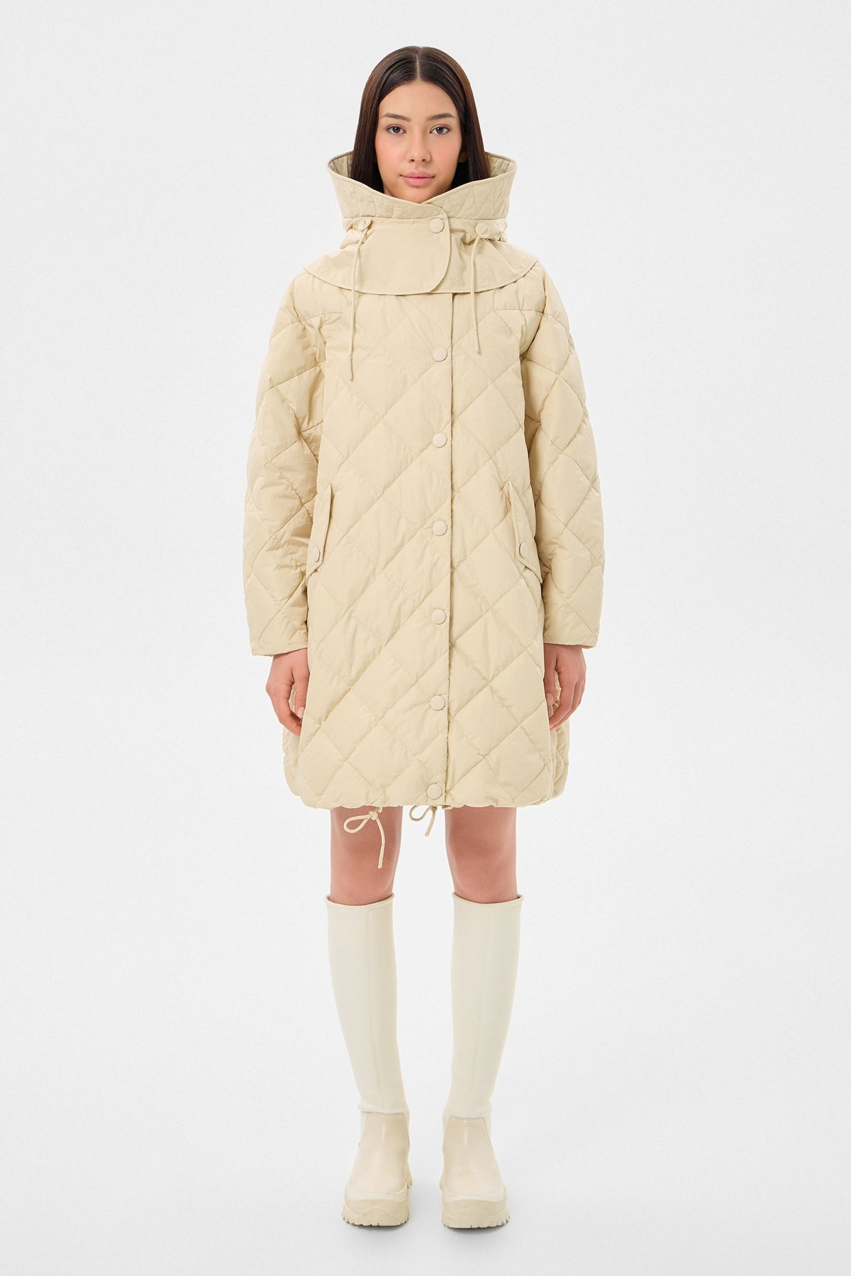 CYCLONE COAT ENNIO BEIGE - IENKI IENKI