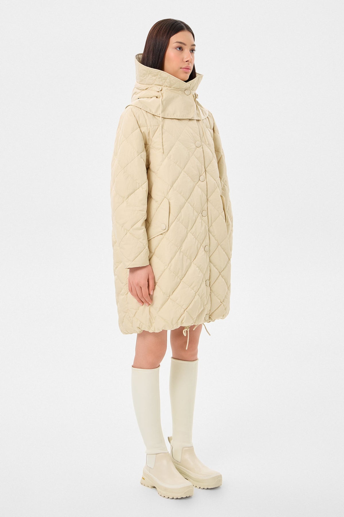CYCLONE COAT ENNIO BEIGE - IENKI IENKI