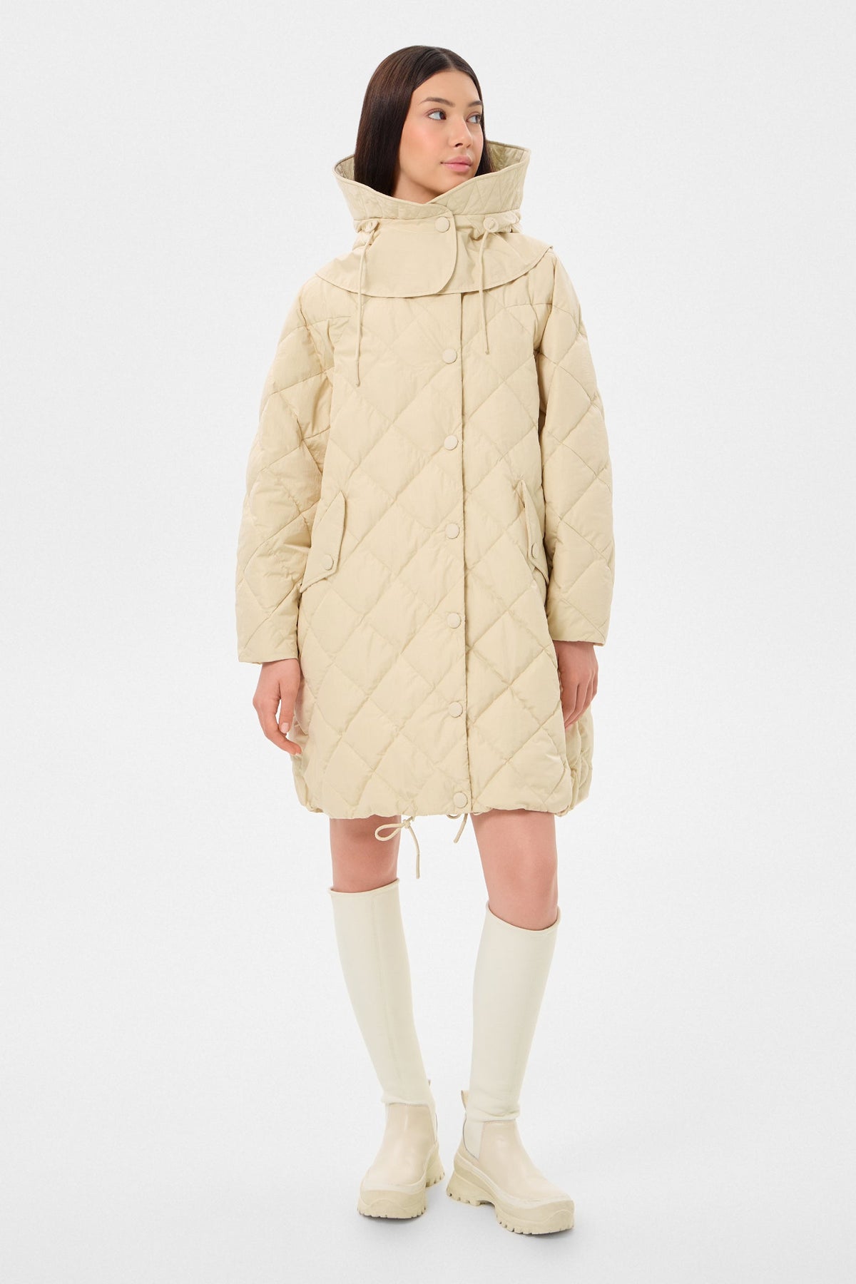 CYCLONE COAT ENNIO BEIGE - IENKI IENKI