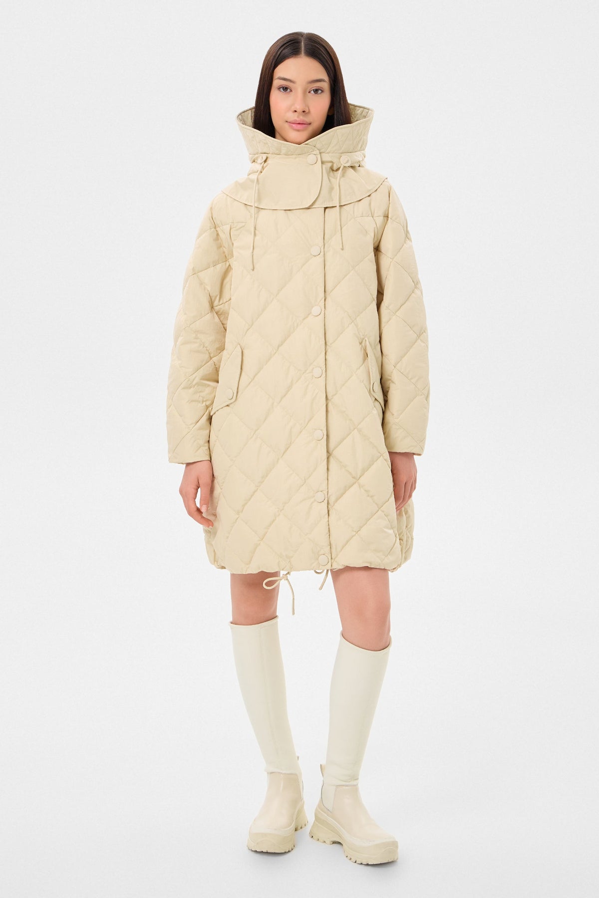 CYCLONE COAT ENNIO BEIGE - IENKI IENKI