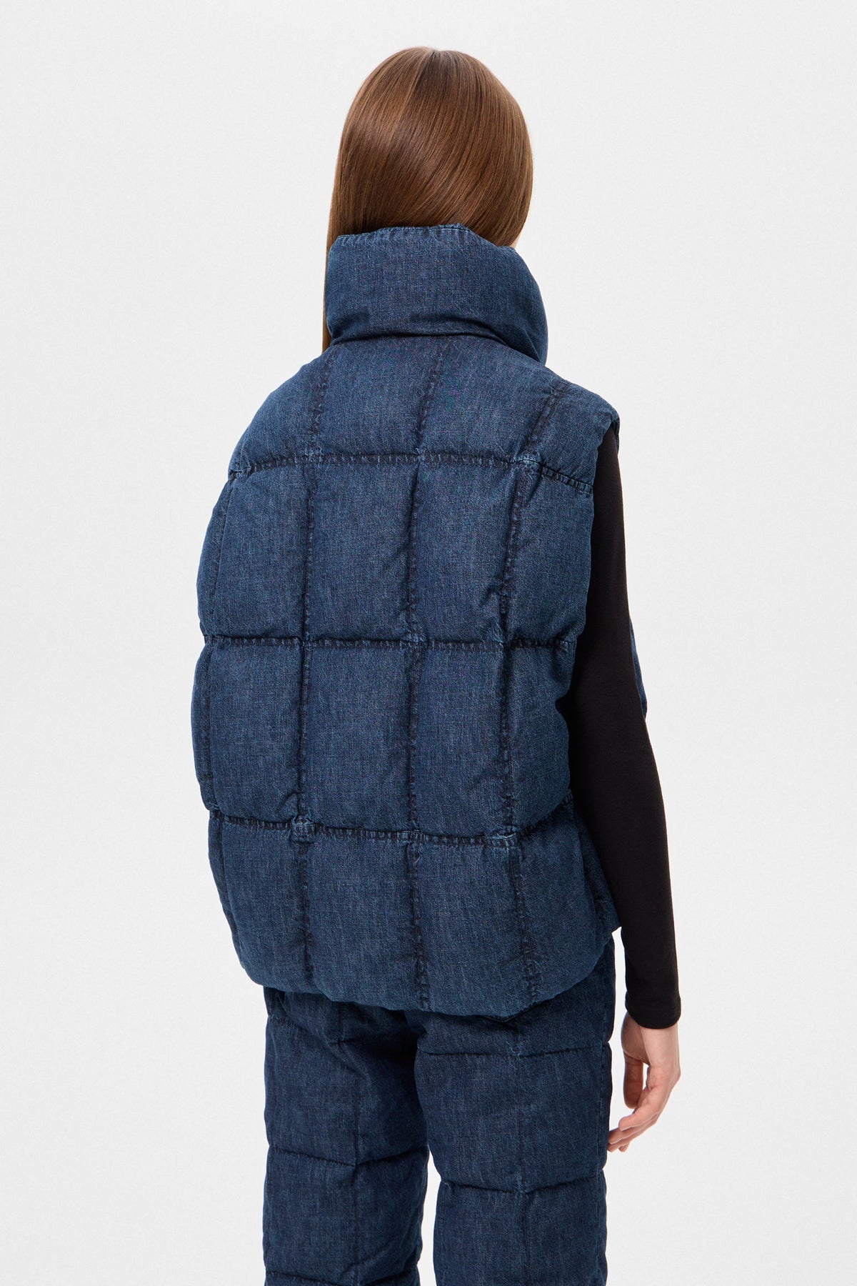 DENIM ZIP VEST BLUE - IENKI IENKI