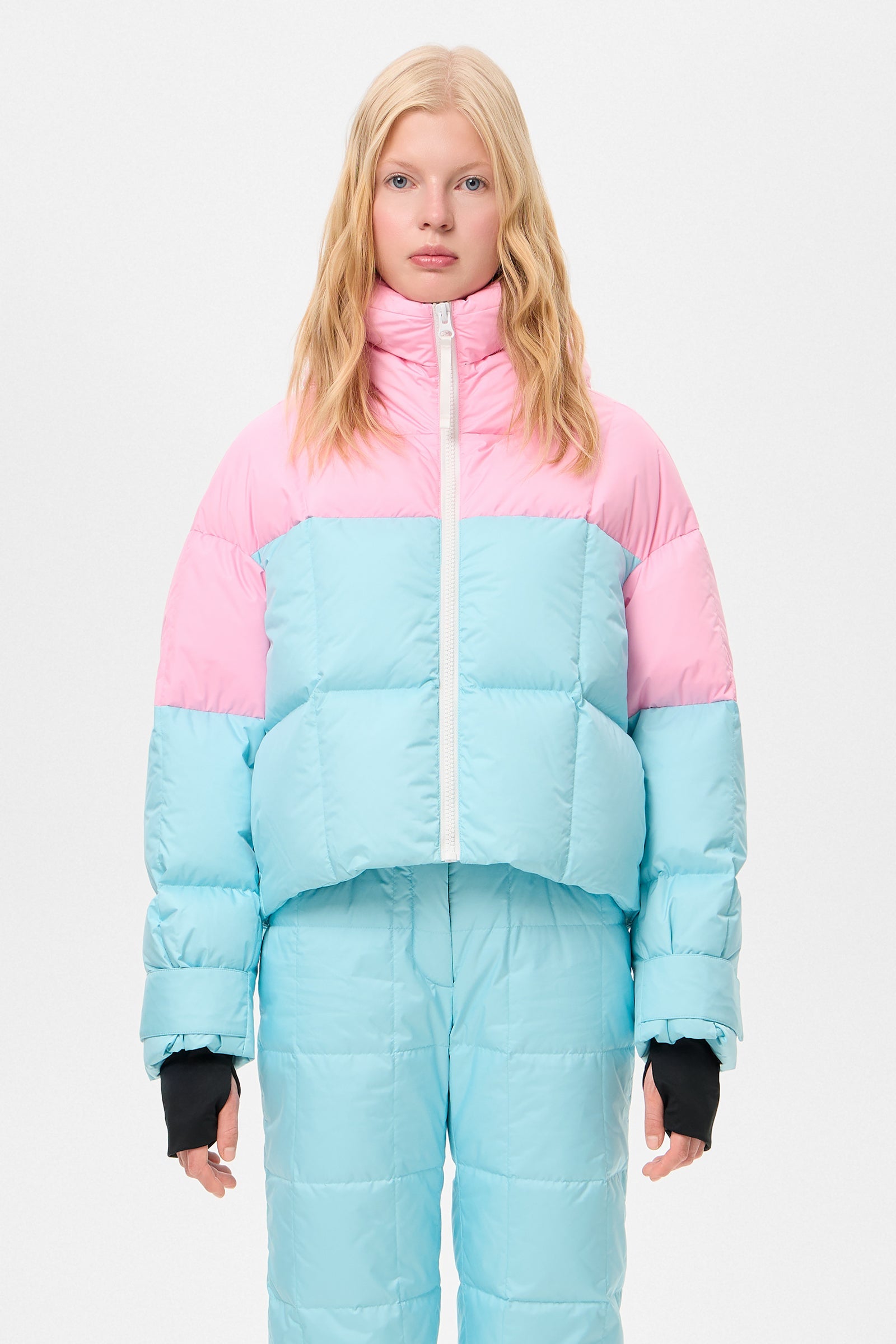 DOUBLE APRES SKI WENDY JACKET TEC PINK + AQUA - IENKI IENKI