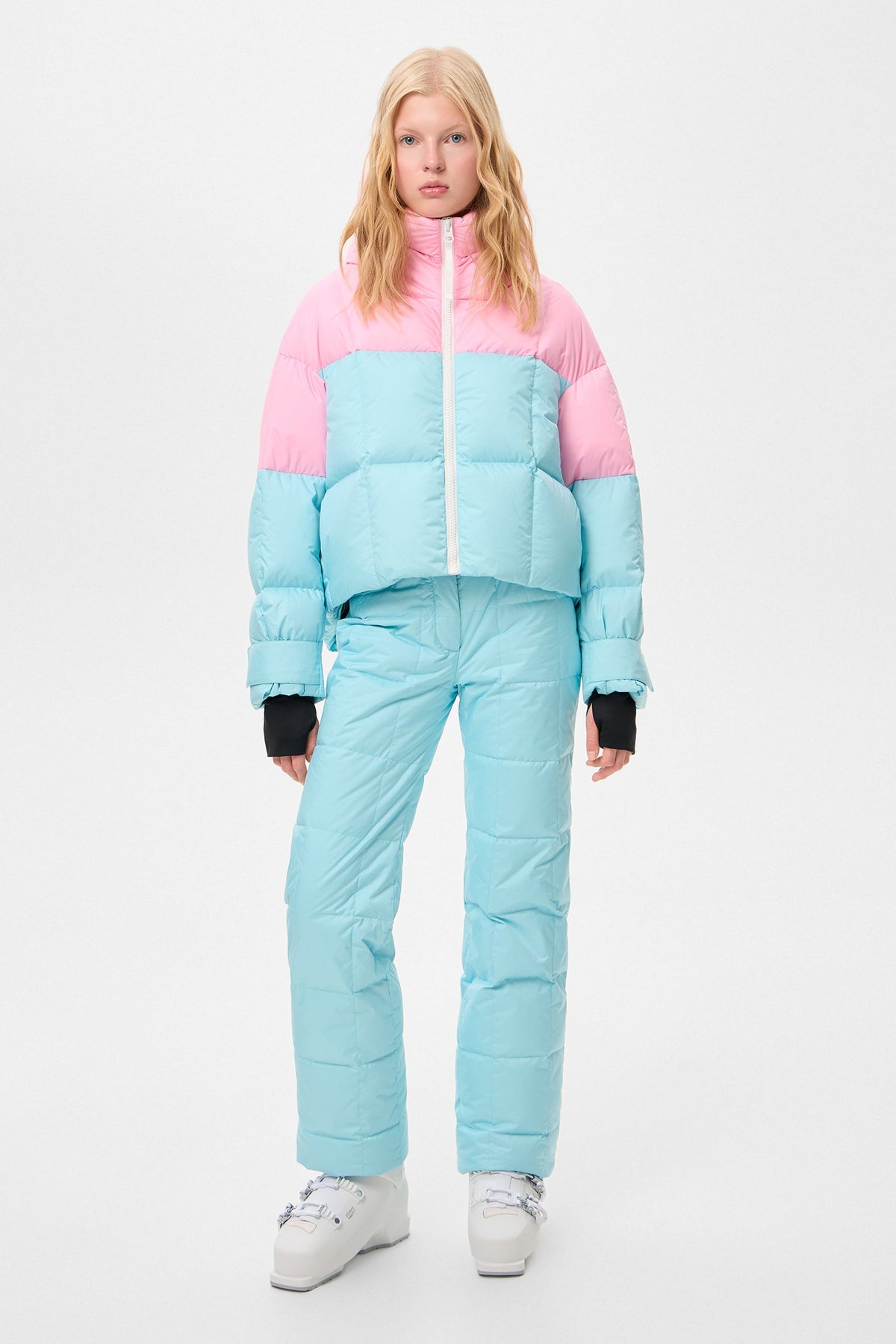 DOUBLE APRES SKI WENDY JACKET TEC PINK + AQUA - IENKI IENKI
