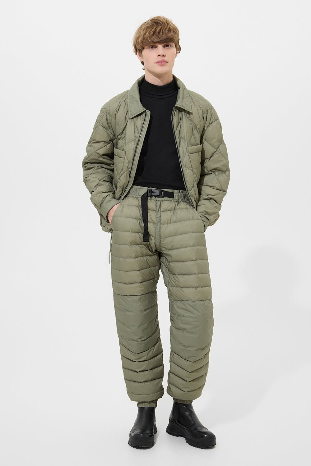 DUNNO PANTS MAN MICRO OLIVE GREEN - IENKI IENKI