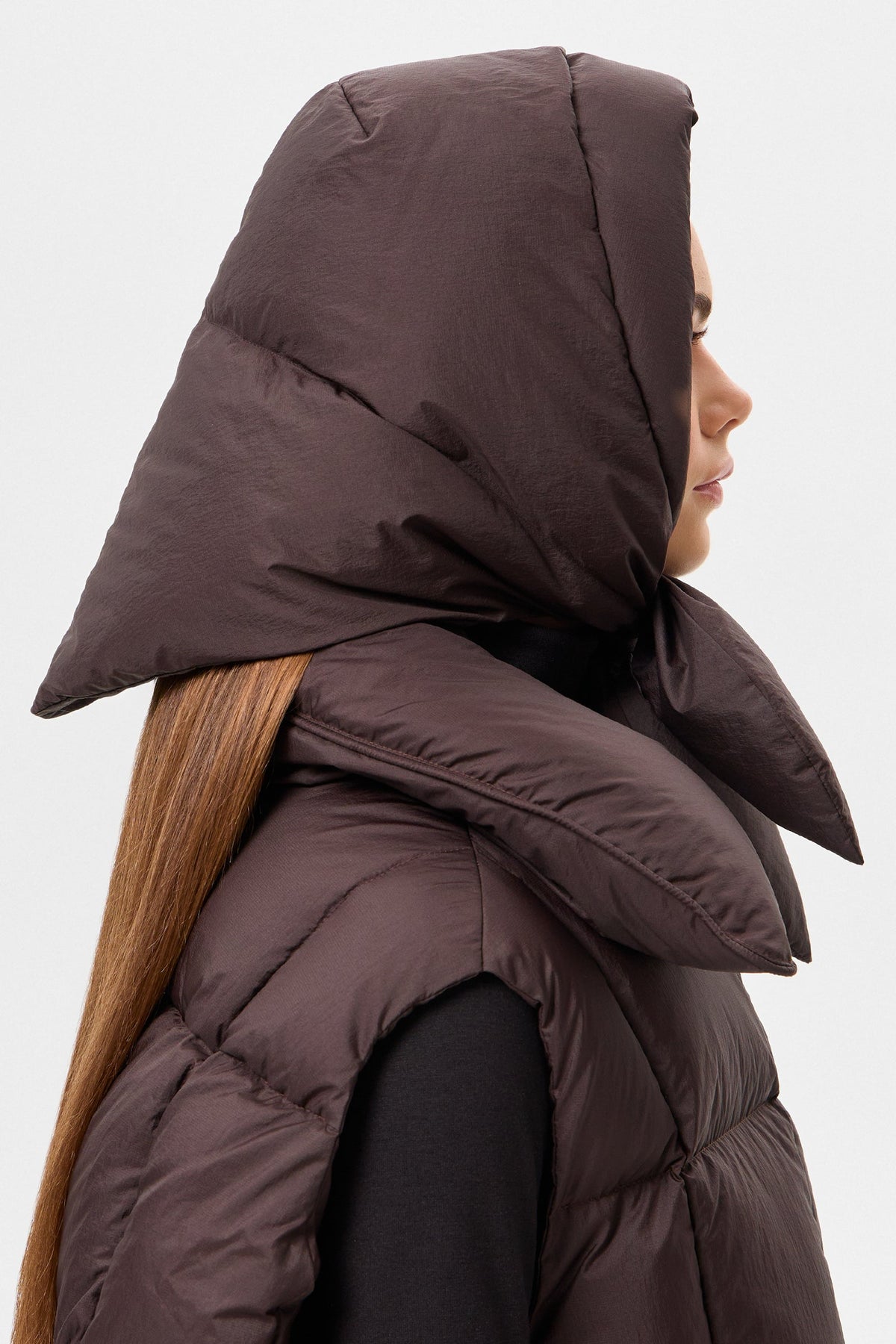 HUSTKA HOOD MICRO BROWN - IENKI IENKI