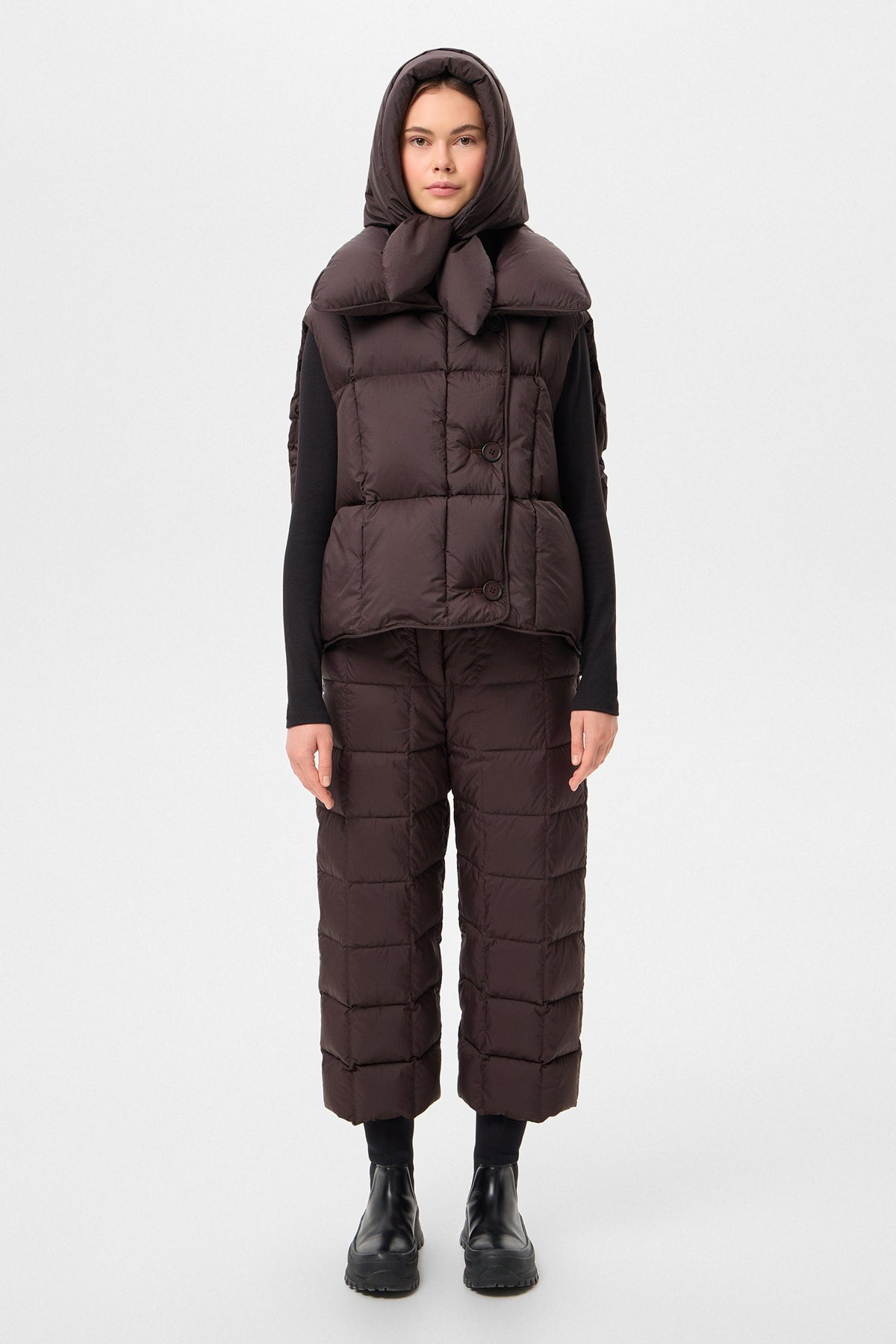 HUSTKA HOOD MICRO BROWN - IENKI IENKI