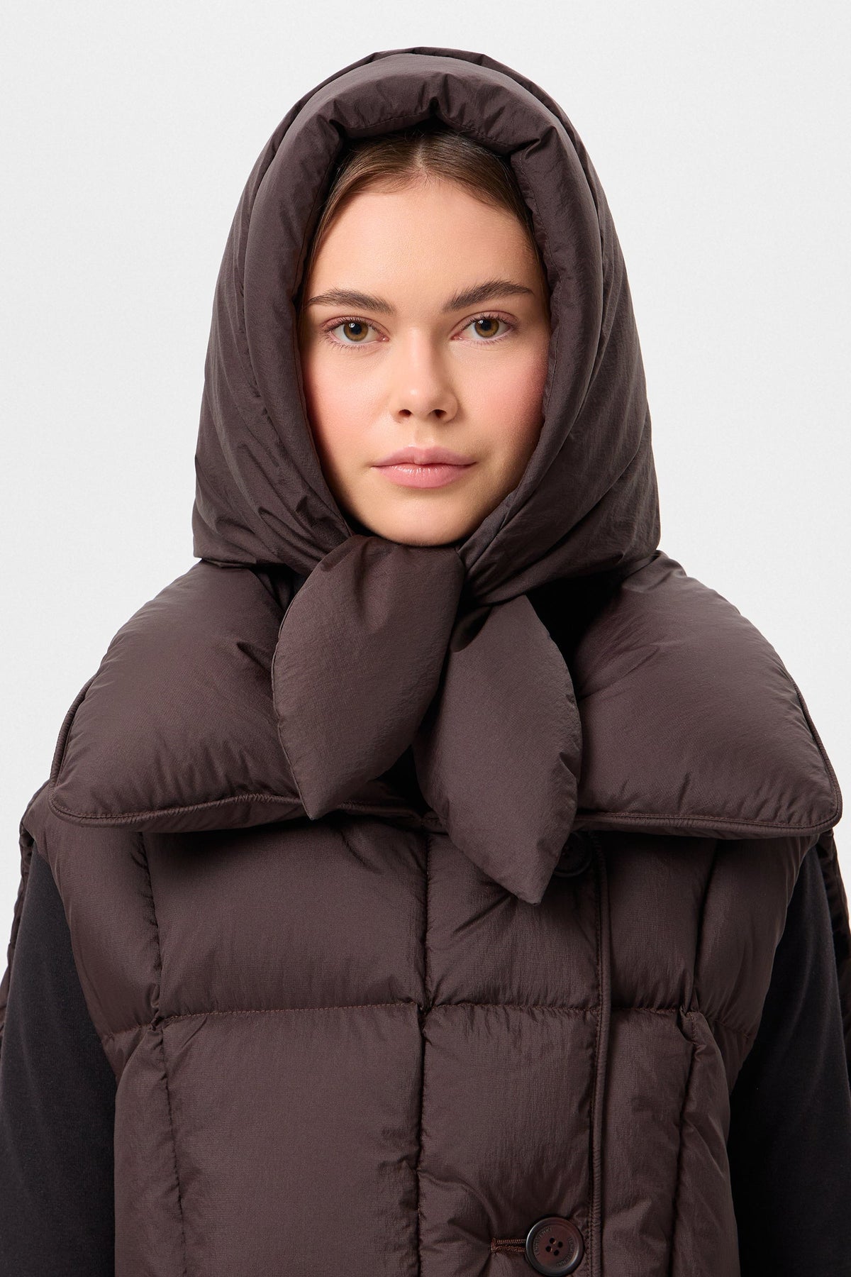 HUSTKA HOOD MICRO BROWN - IENKI IENKI