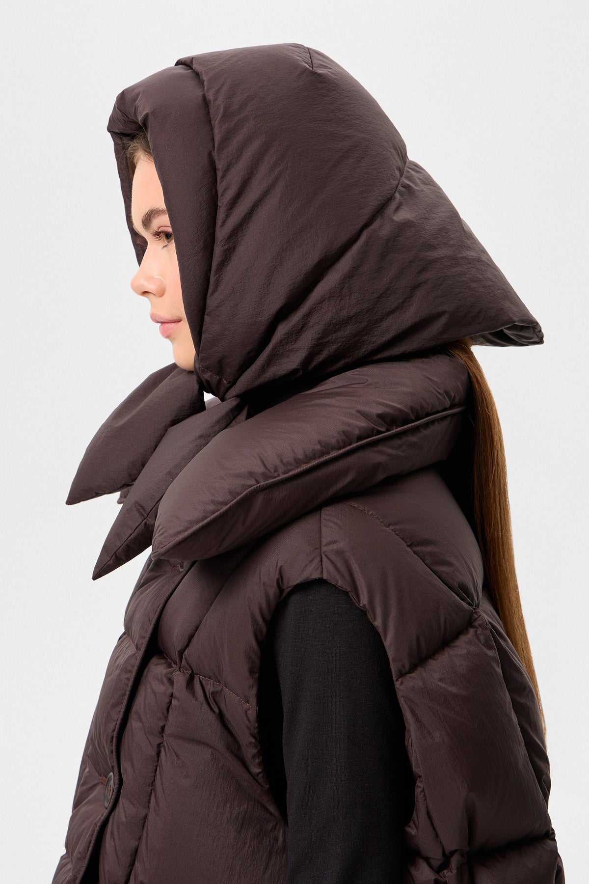 HUSTKA HOOD MICRO BROWN - IENKI IENKI