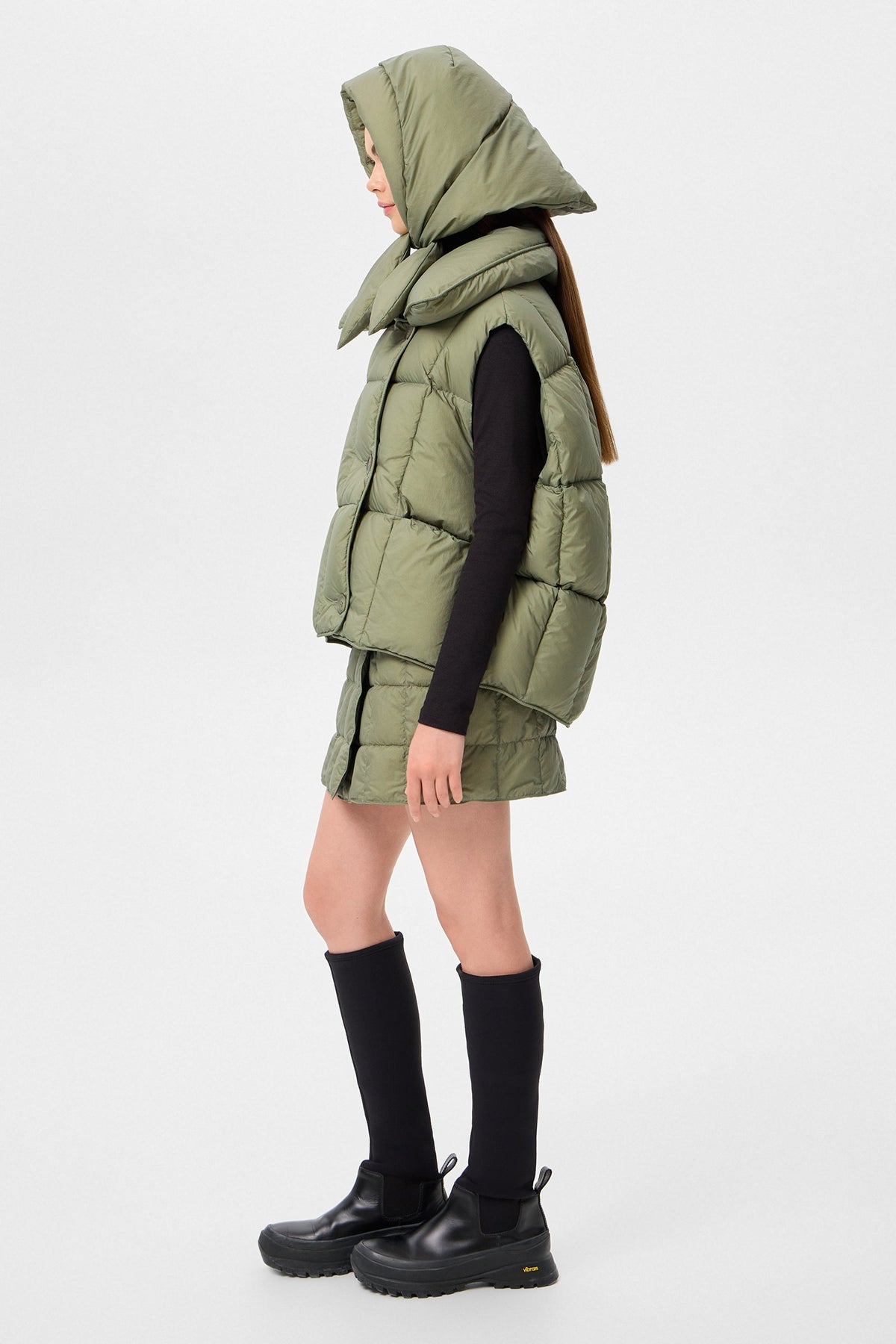 HUSTKA HOOD MICRO OLIVE GREEN - IENKI IENKI