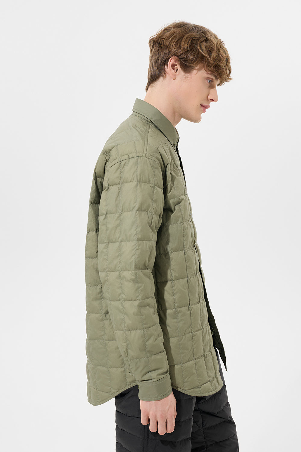 Kalik Shirt Man Micro Olive Green