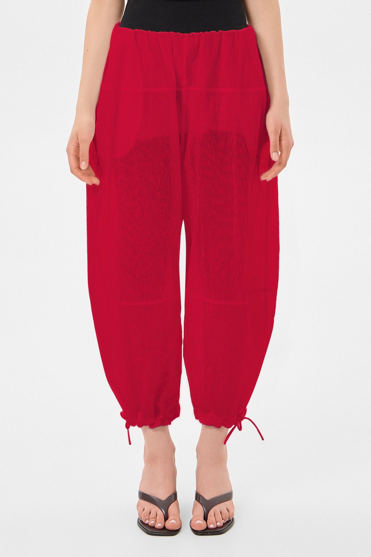 LIGHT BALLON PANTS GABY RED - IENKI IENKI