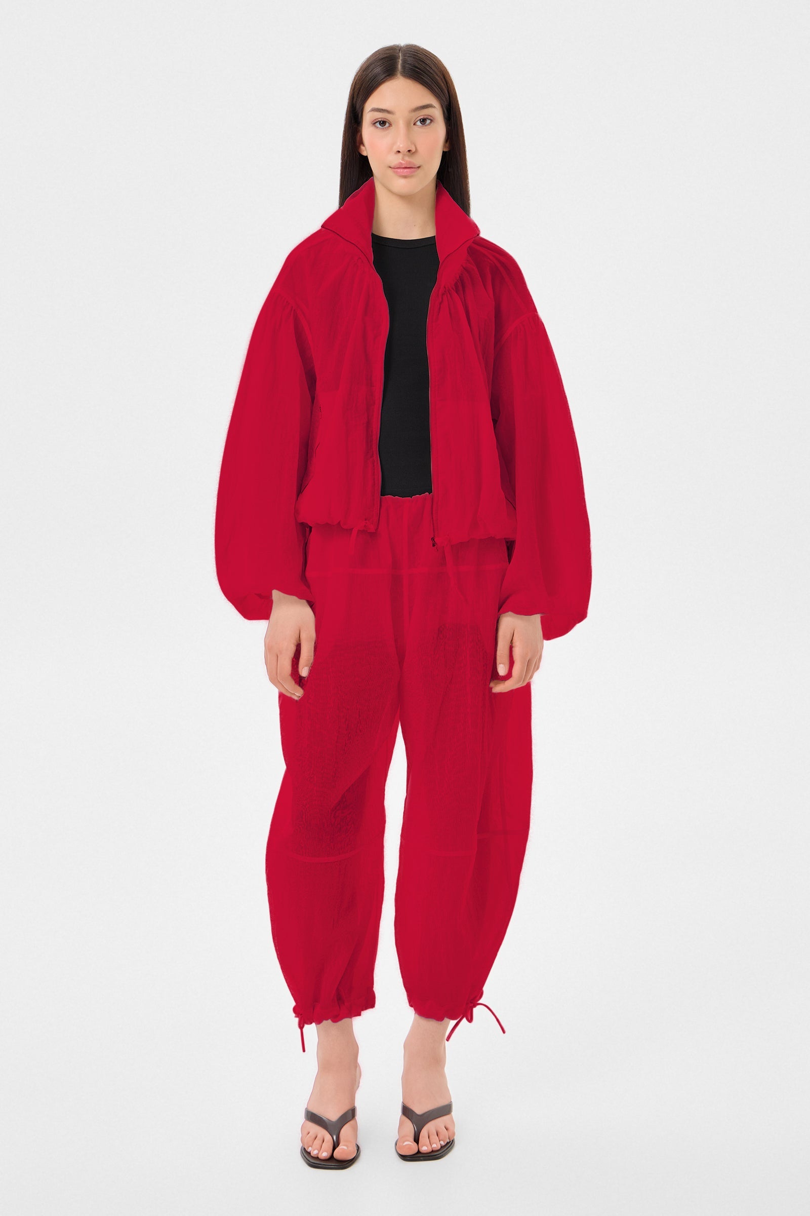 LIGHT BALLON PANTS GABY RED - IENKI IENKI