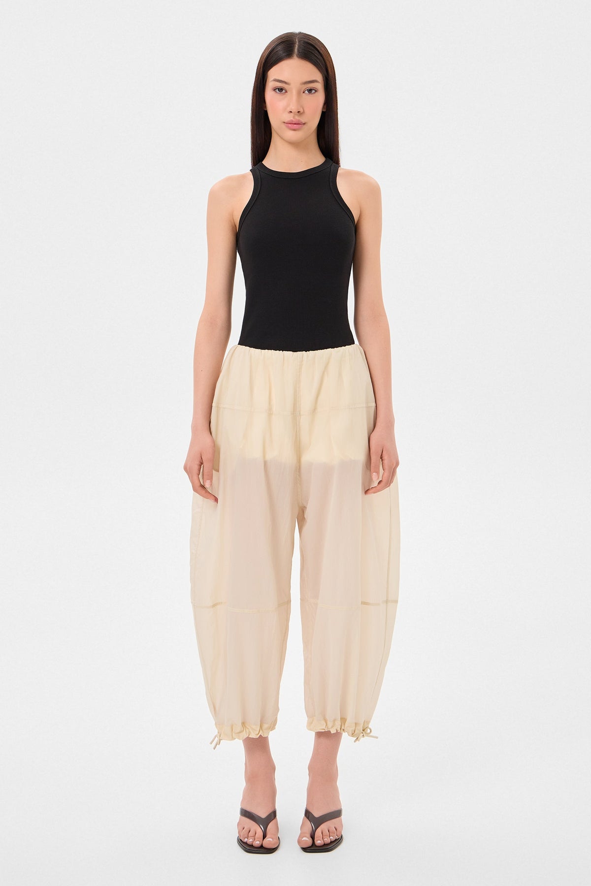 LIGHT BALLON PANTS KETCHUP BEIGE - IENKI IENKI