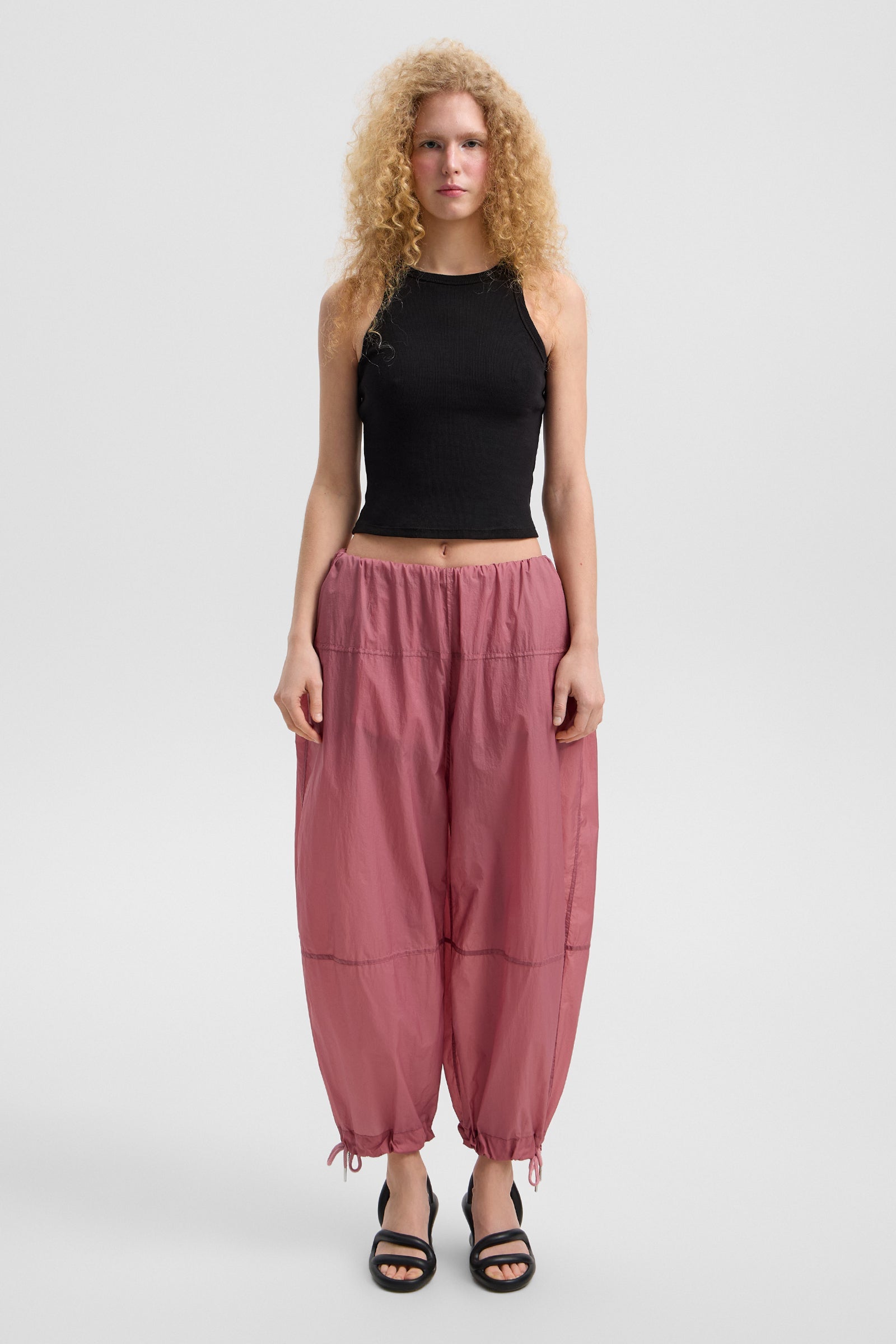 LIGHT BALLON PANTS MICRO ROSE - IENKI IENKI