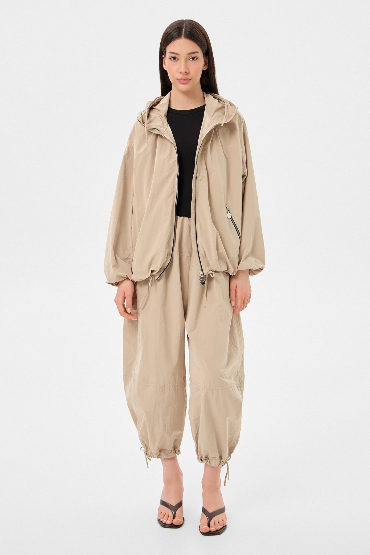 LIGHT BALLON PANTS SCOOTER BEIGE - IENKI IENKI