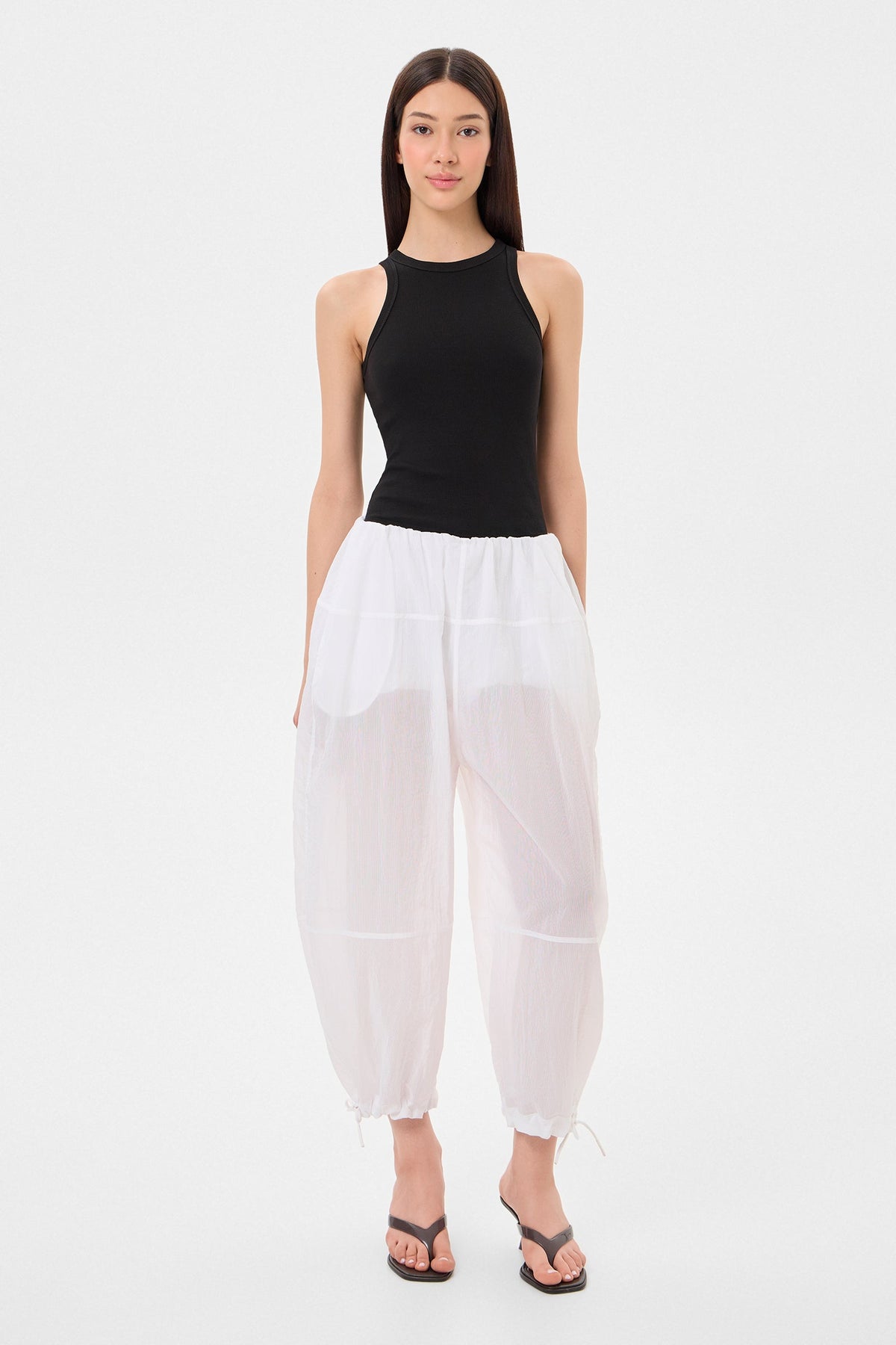 Light Balloon Pants Gaby White - IENKI IENKI