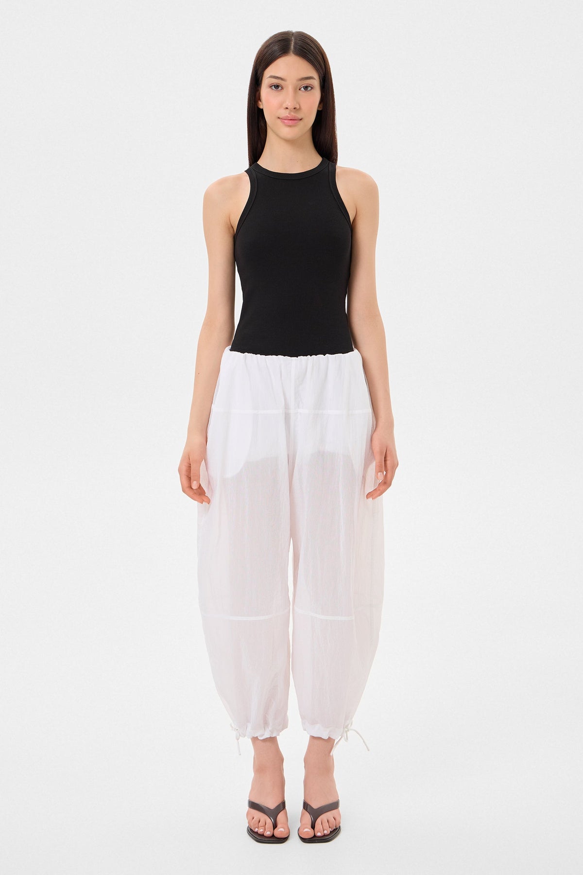 Light Balloon Pants Gaby White - IENKI IENKI