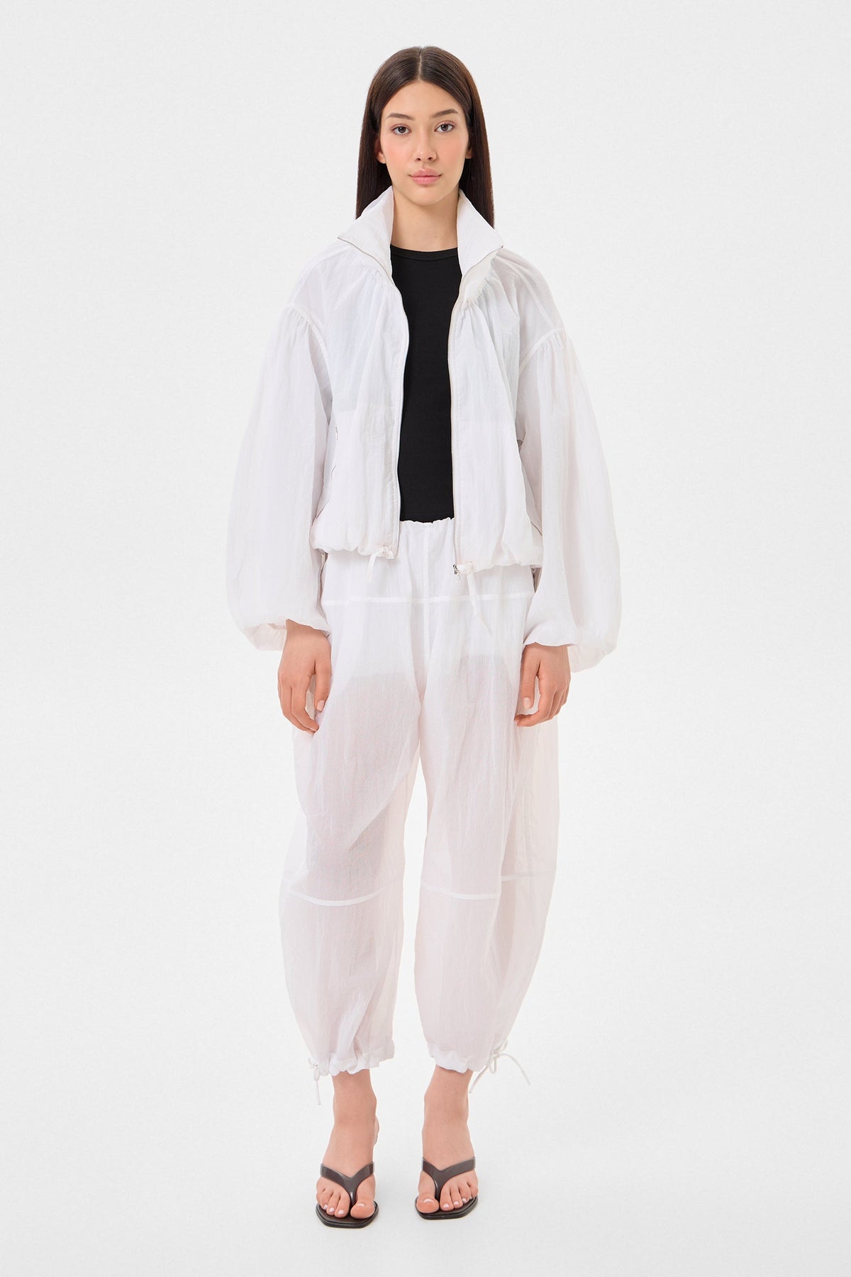 Light Balloon Pants Gaby White - IENKI IENKI