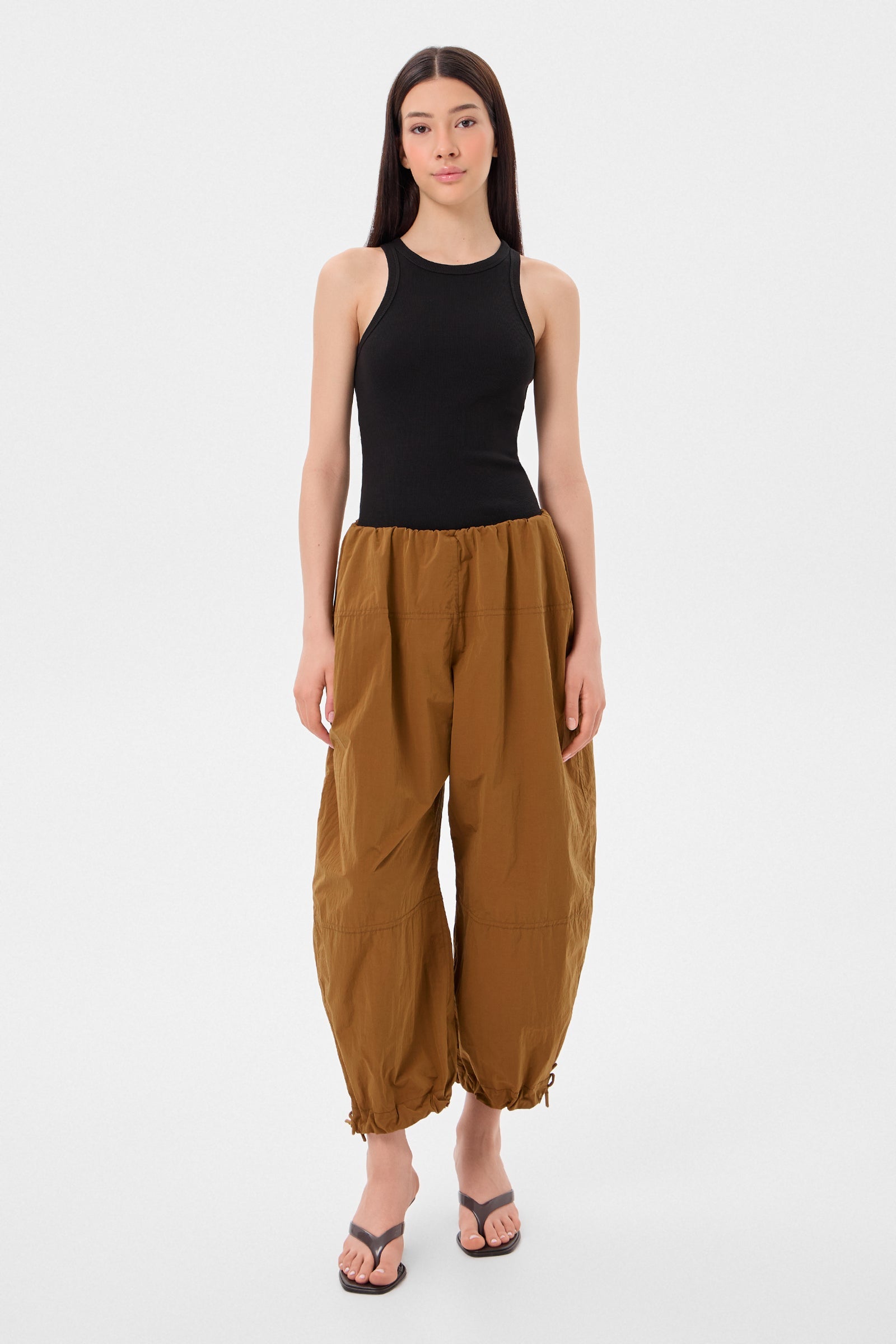 Light Balloon Pants Scooter Caramel - IENKI IENKI