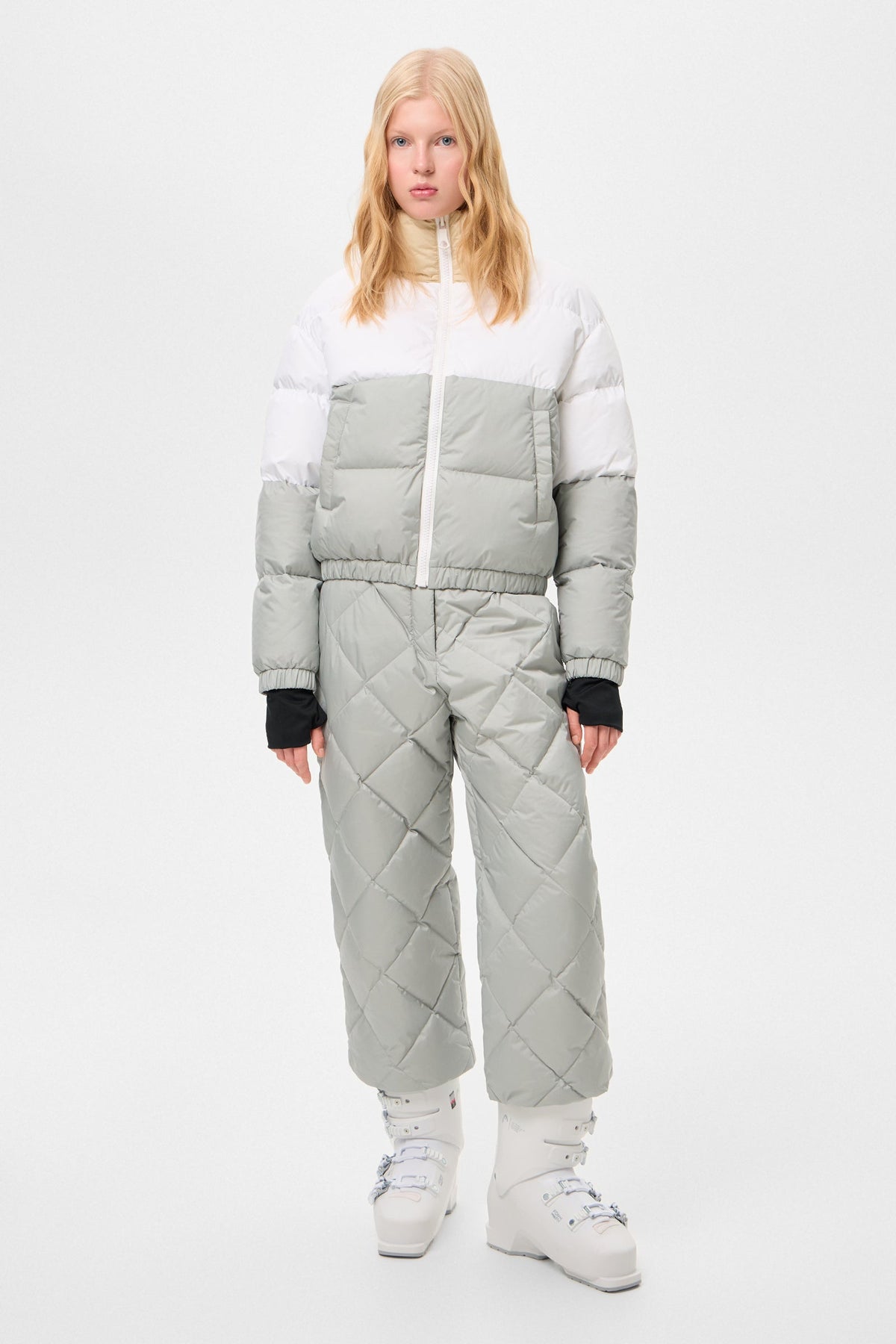 MULTI APRES SKI COOL JACKET TEC BEIGE + WHITE+ GREY - IENKI IENKI