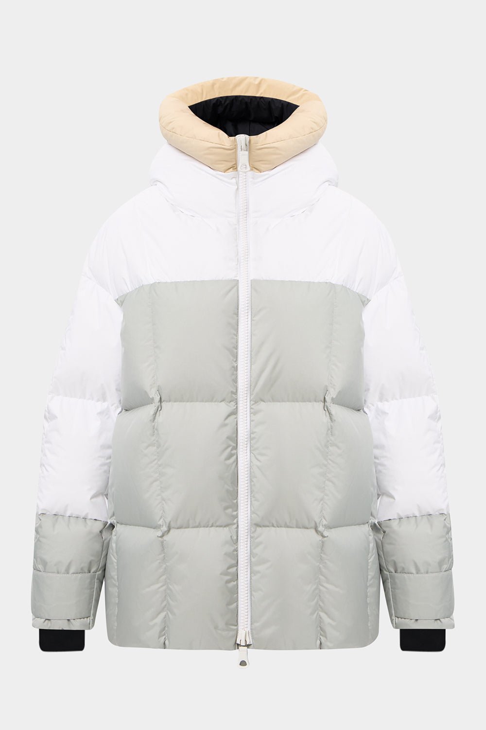 MULTI APRES SKI LONG WENDY JACKET TEC BEIGE + WHITE+ GREY - IENKI IENKI
