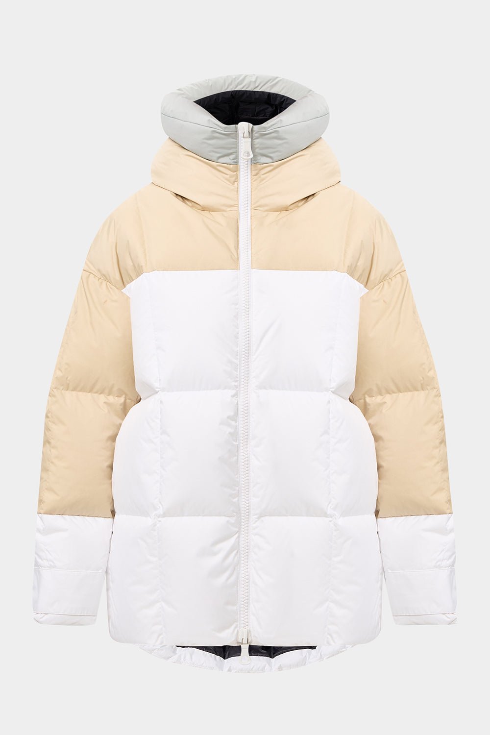 MULTI APRES SKI LONG WENDY JACKET TEC GREY + BEIGE + WHITE - IENKI IENKI