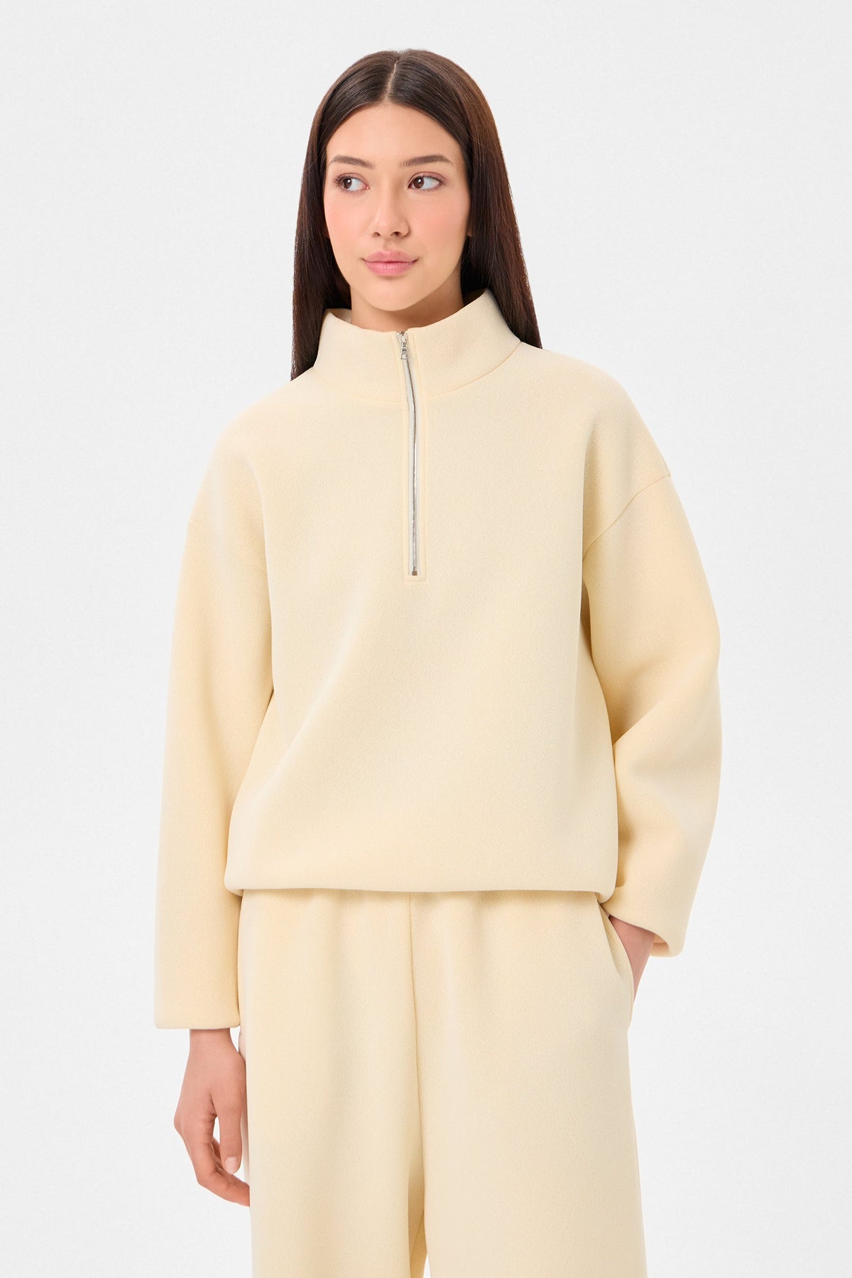 Rocky Half Zip Foam Beige - IENKI IENKI