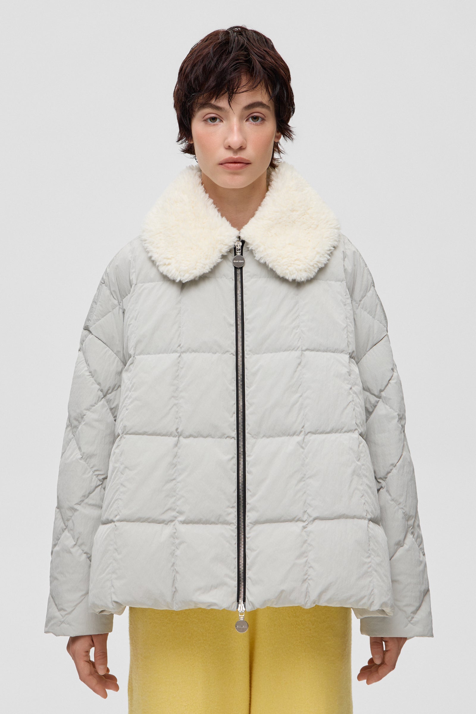 SHEARLING ARCO JACKET SCOOTER GREY - IENKI IENKI