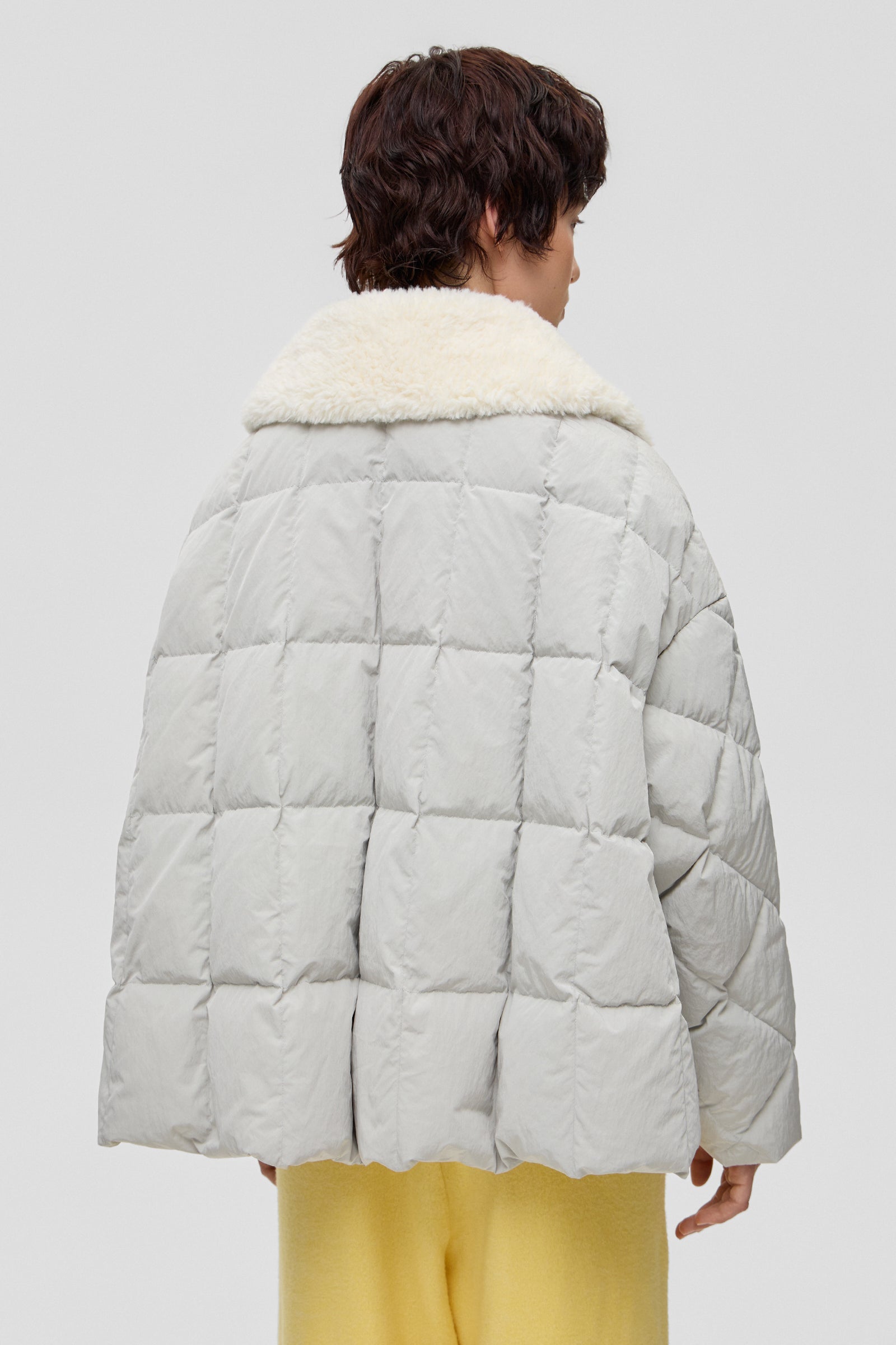 SHEARLING ARCO JACKET SCOOTER GREY - IENKI IENKI