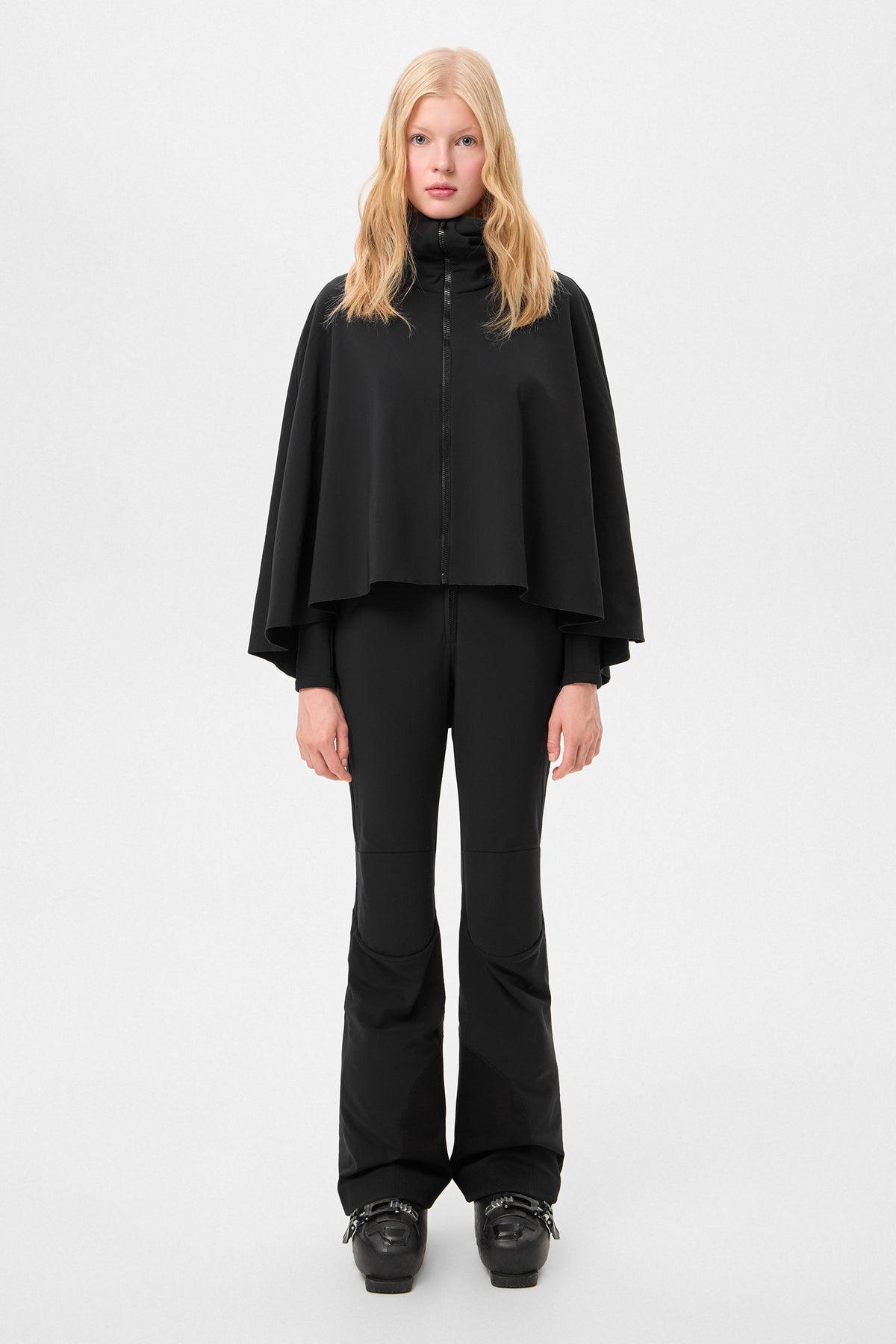 SKI PONCHO SHELL BLACK - IENKI IENKI